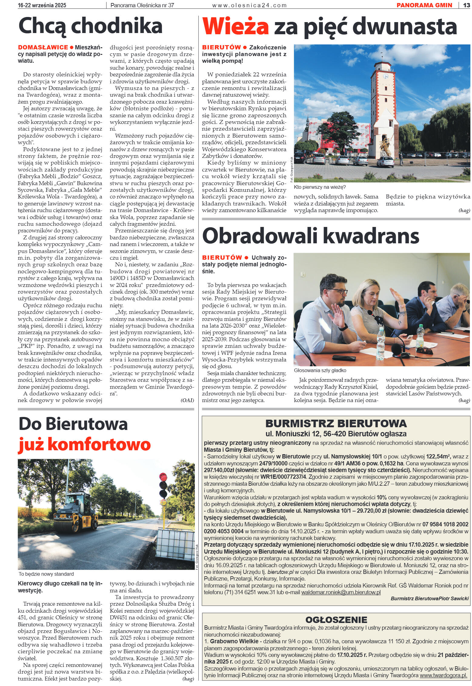 Panorama Oleśnicka nr 37 z 16 września 2025 - strona 13