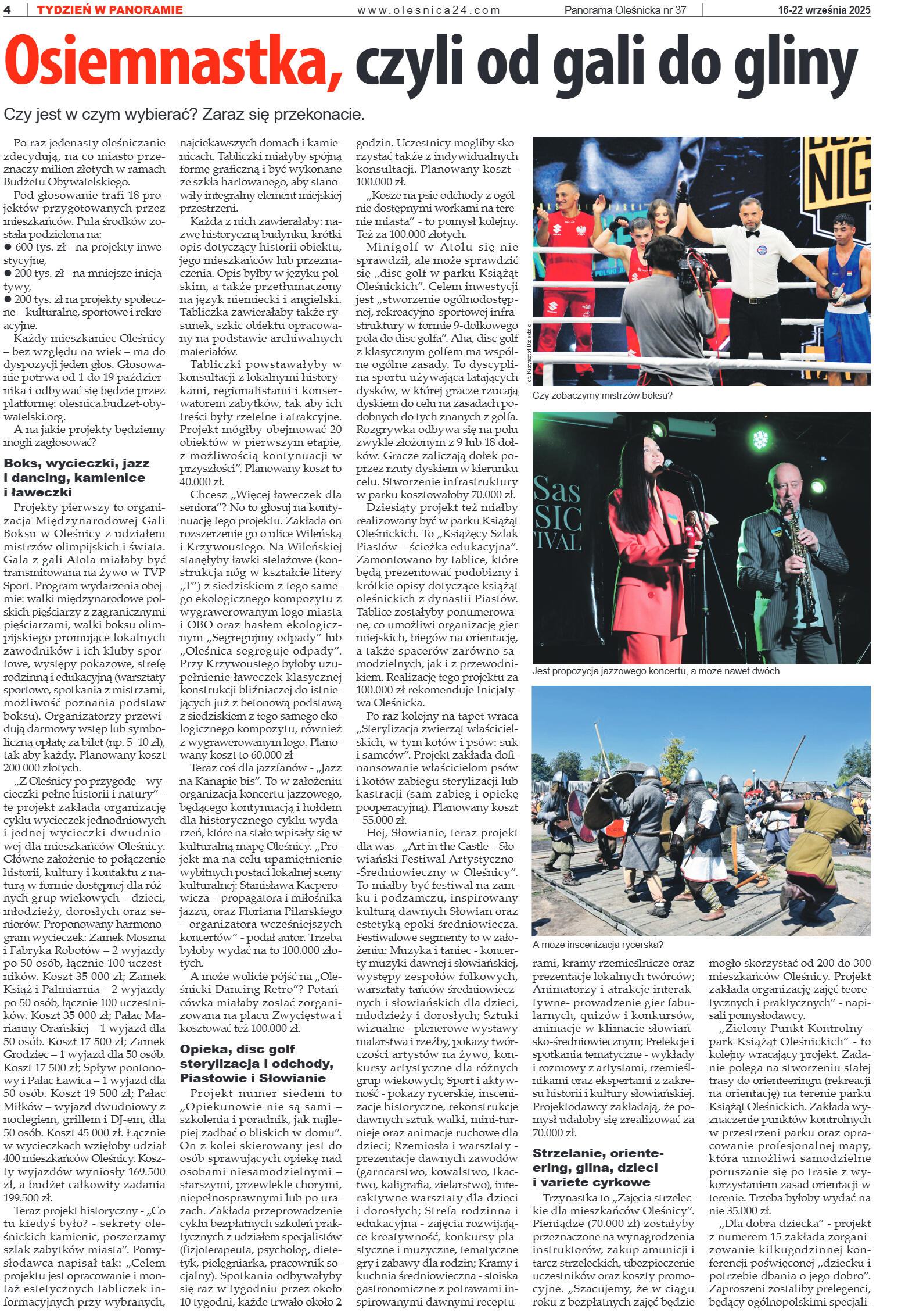 Panorama Oleśnicka nr 37 z 16 września 2025 - strona 4