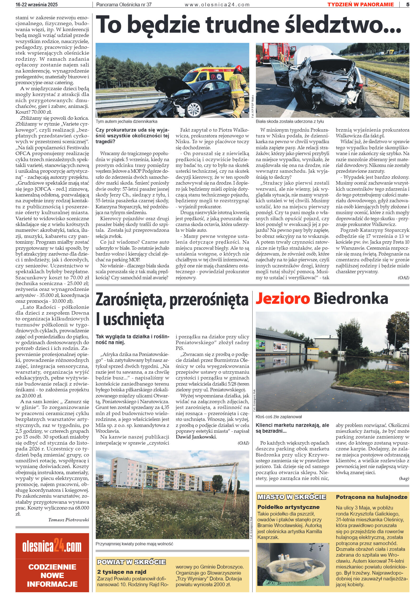 Panorama Oleśnicka nr 37 z 16 września 2025 - strona 5