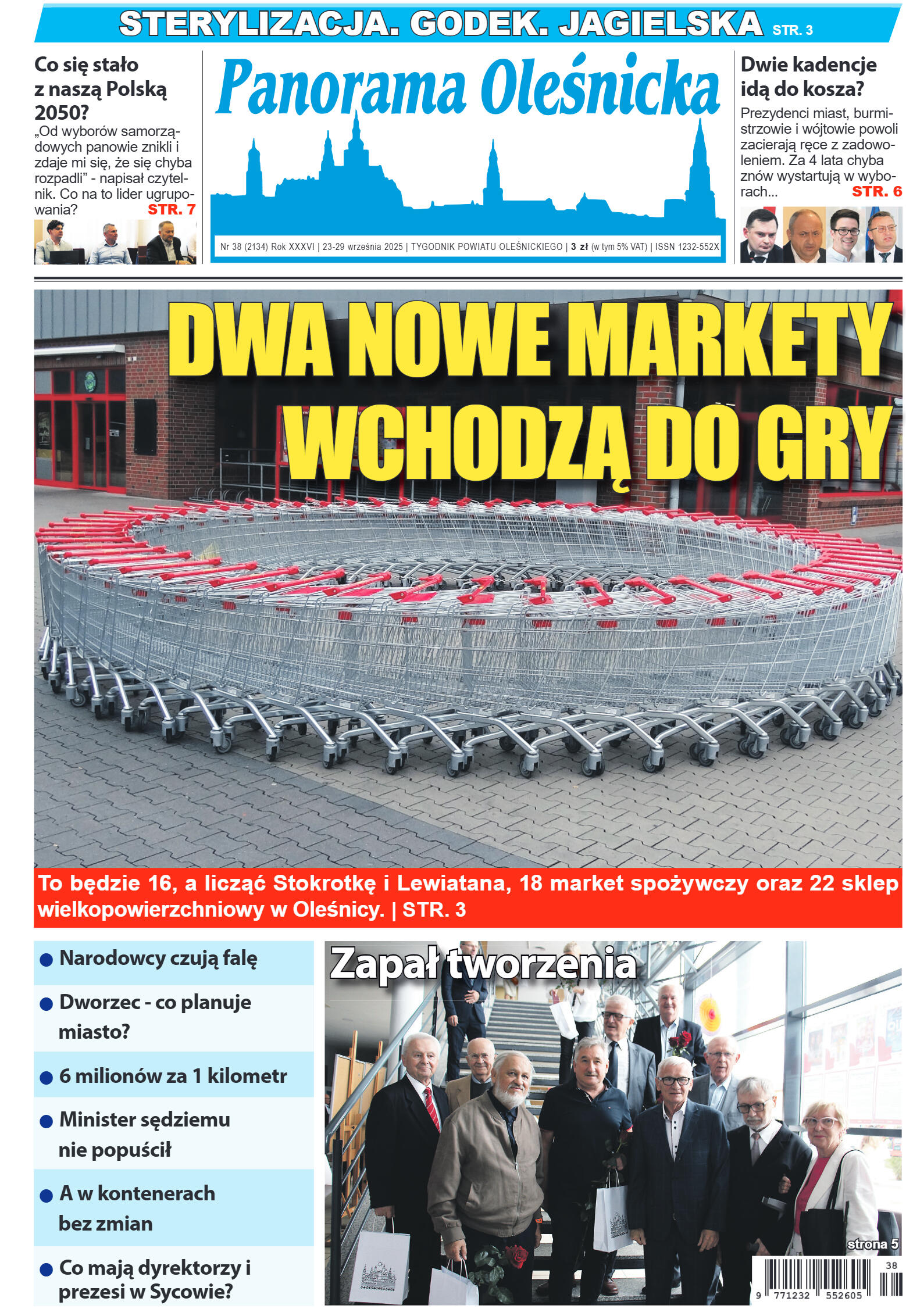 Panorama Oleśnicka nr 38 z 23 września 2025 - strona 1
