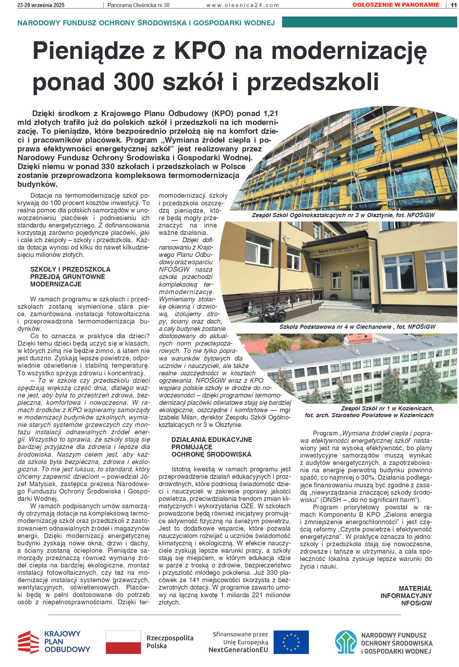 Panorama Oleśnicka nr 38 z 23 września 2025 - strona 11