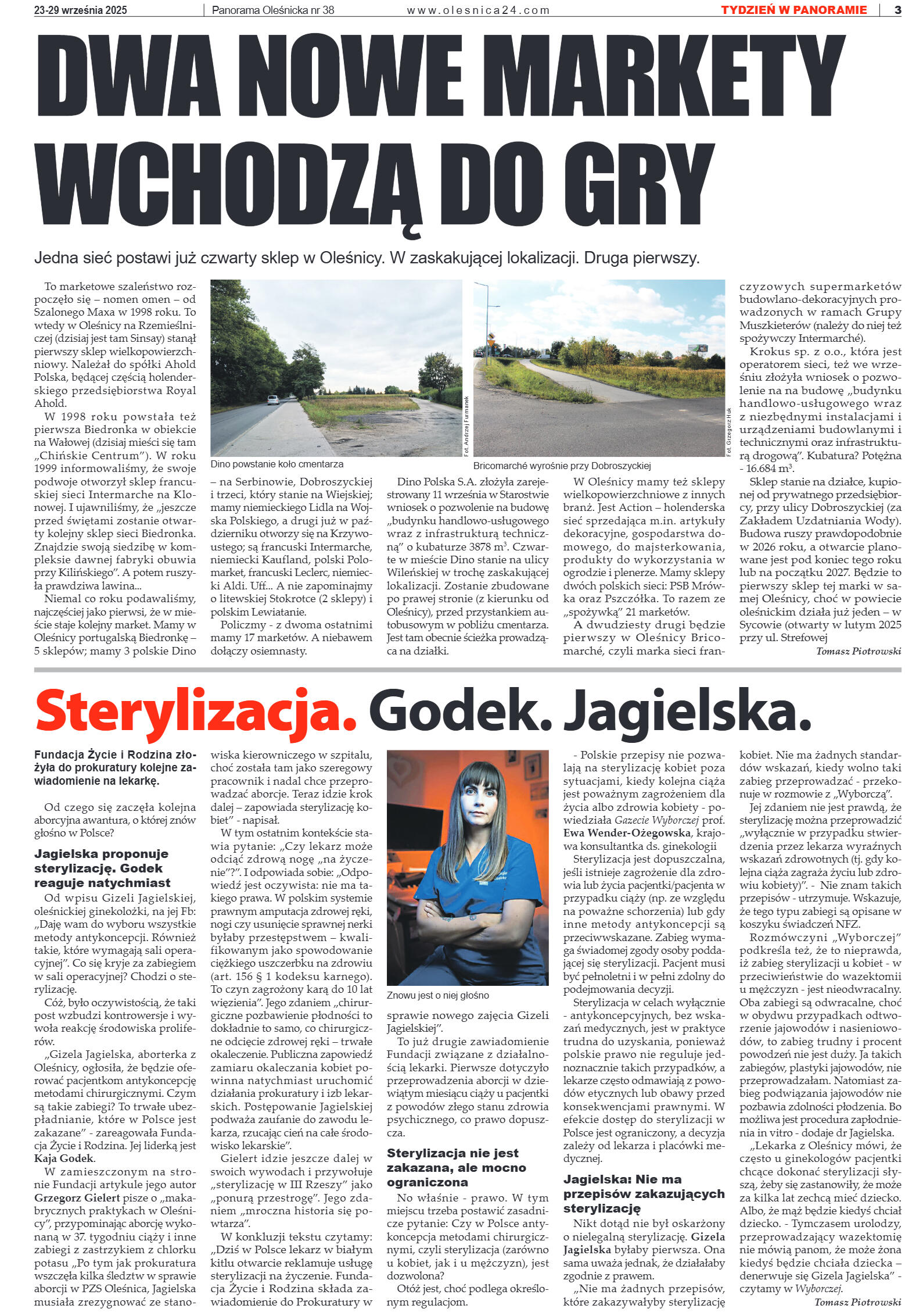 Panorama Oleśnicka nr 38 z 23 września 2025 - strona 3