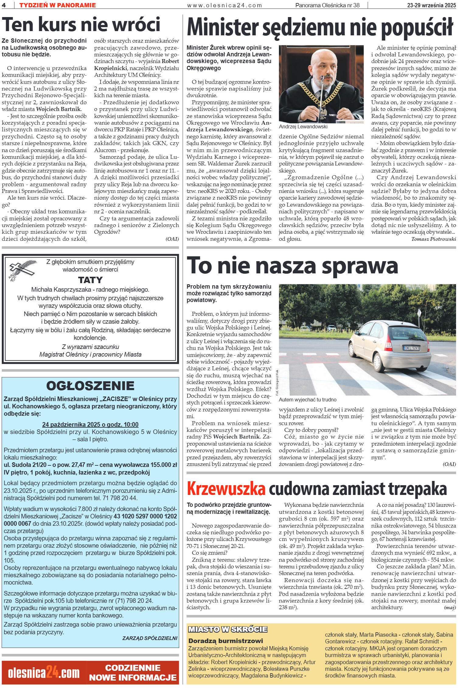 Panorama Oleśnicka nr 38 z 23 września 2025 - strona 4
