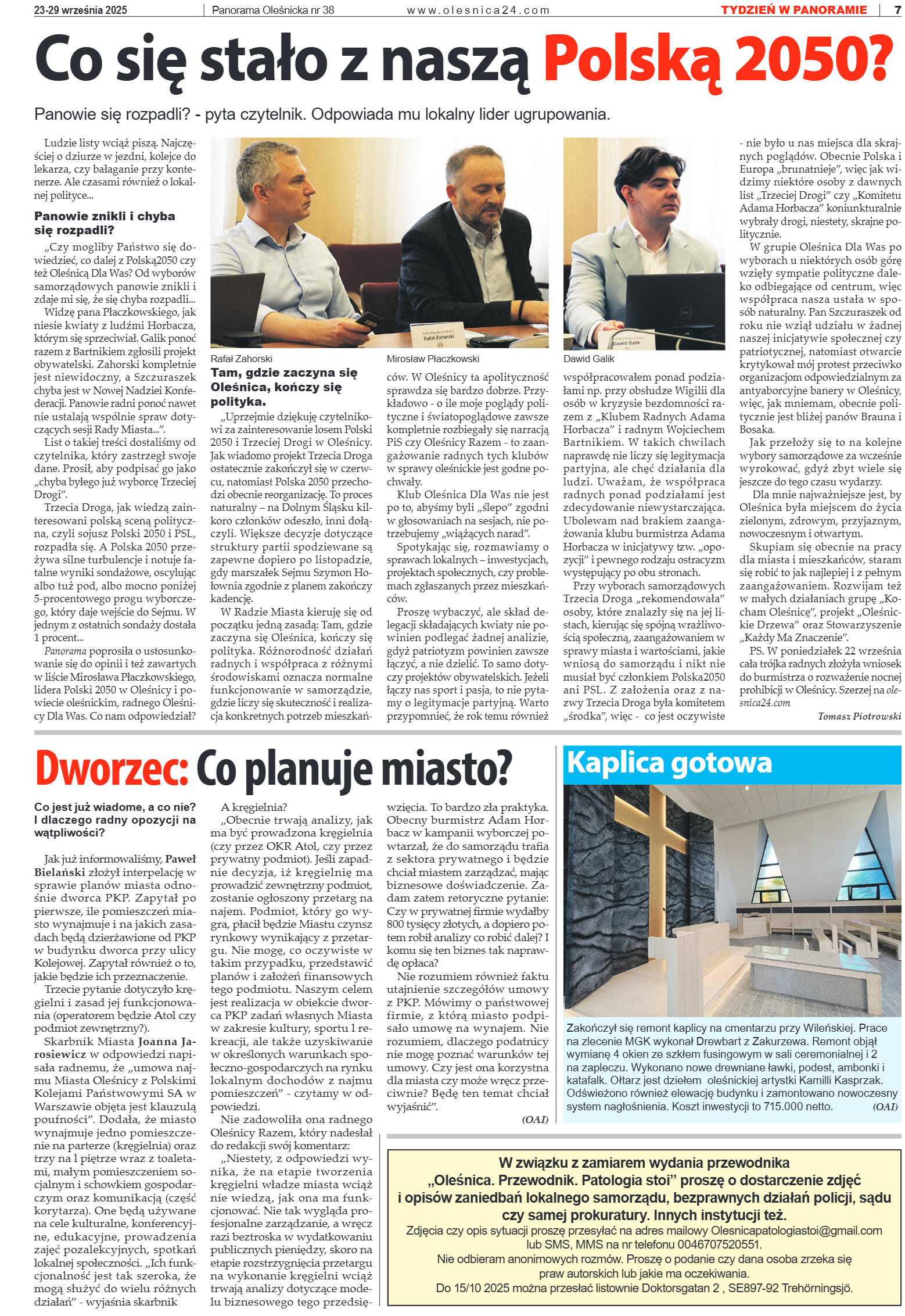 Panorama Oleśnicka nr 38 z 23 września 2025 - strona 7