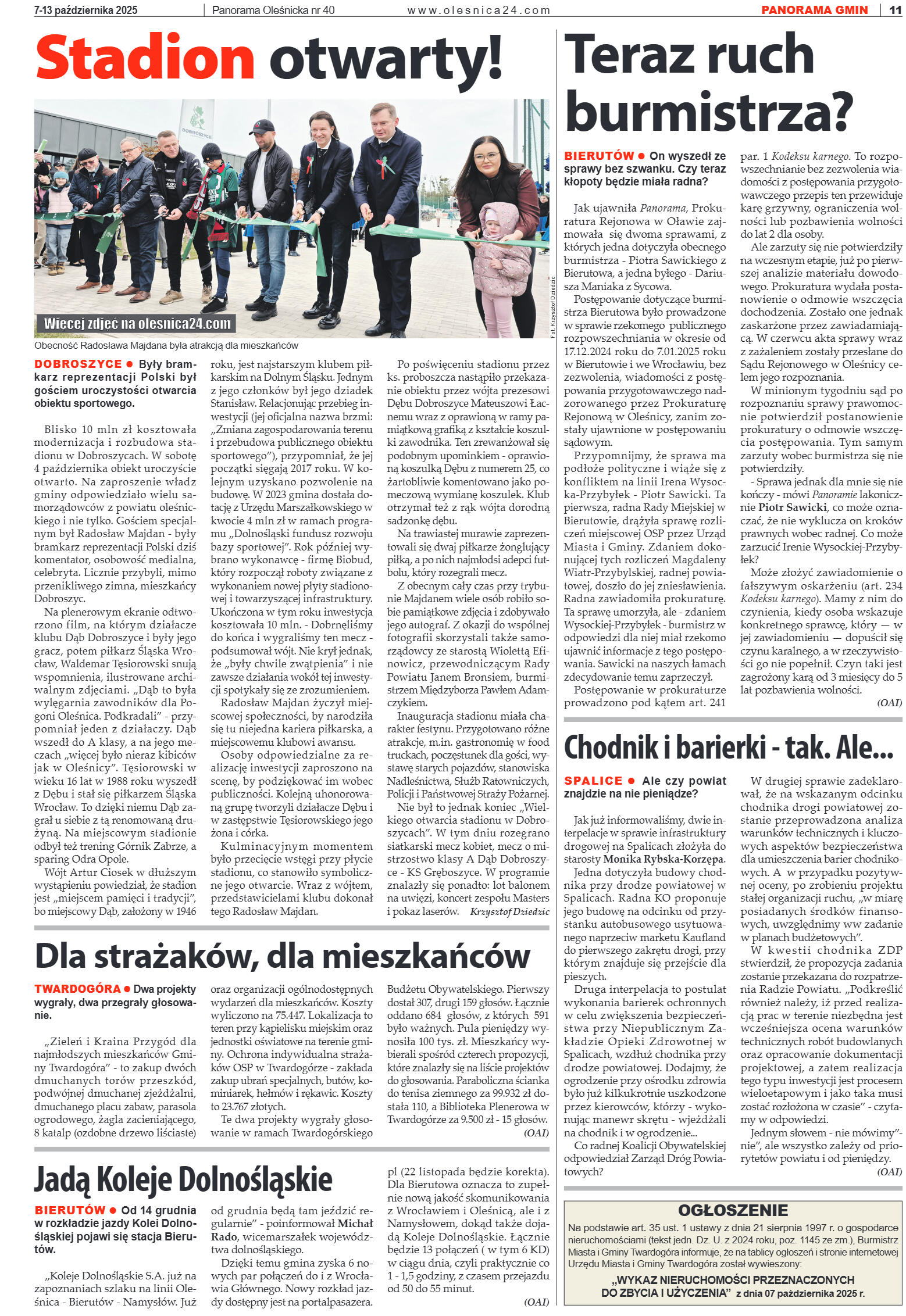 Panorama Oleśnicka nr 40 z 7 października 2025 - strona 11
