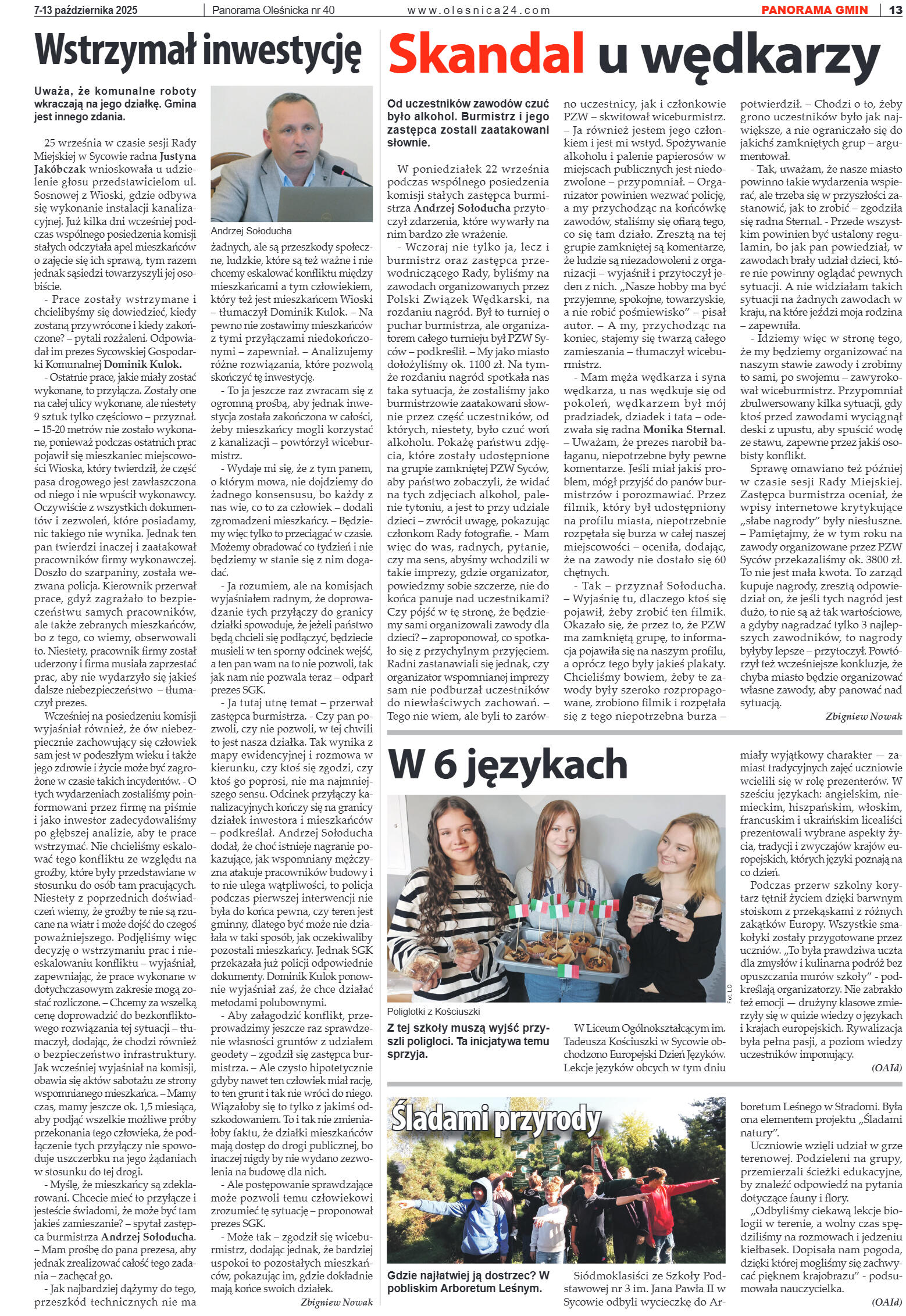 Panorama Oleśnicka nr 40 z 7 października 2025 - strona 13
