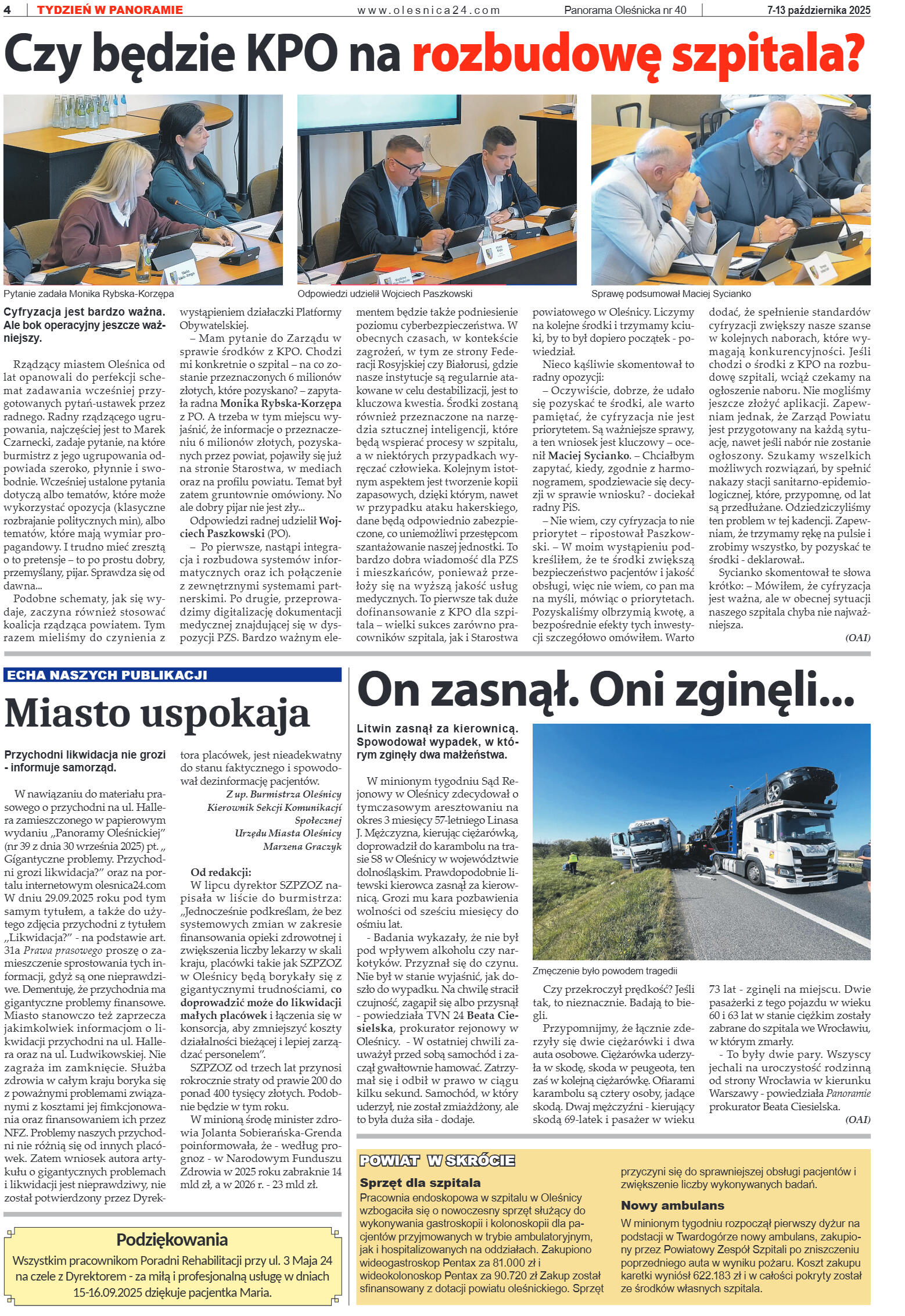 Panorama Oleśnicka nr 40 z 7 października 2025 - strona 4