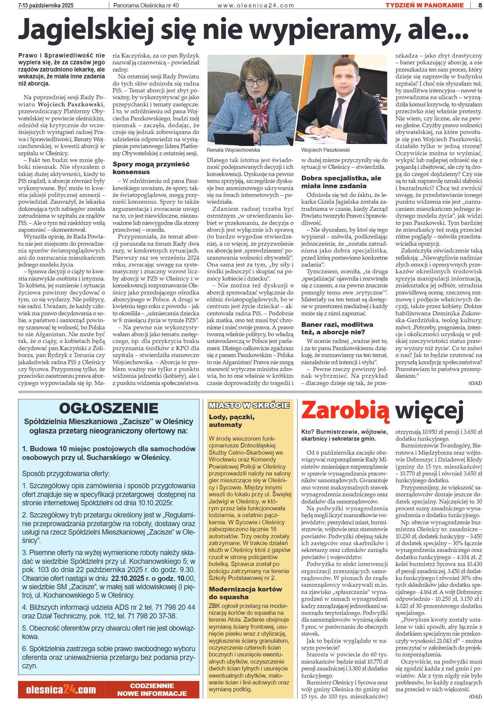 Panorama Oleśnicka nr 40 z 7 października 2025 - strona 5