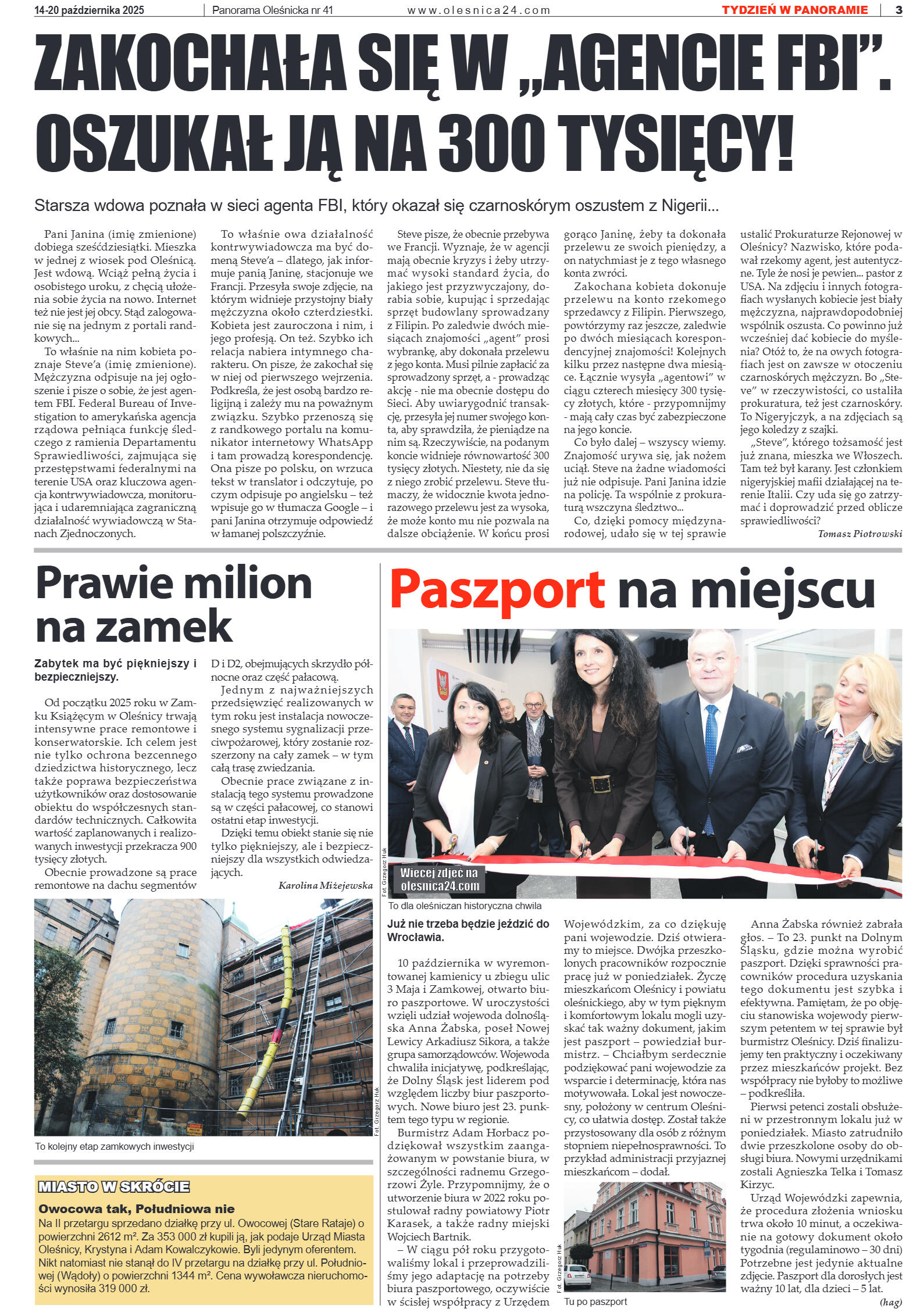 Panorama Oleśnicka nr 41 z 14 października 2025 - strona 3