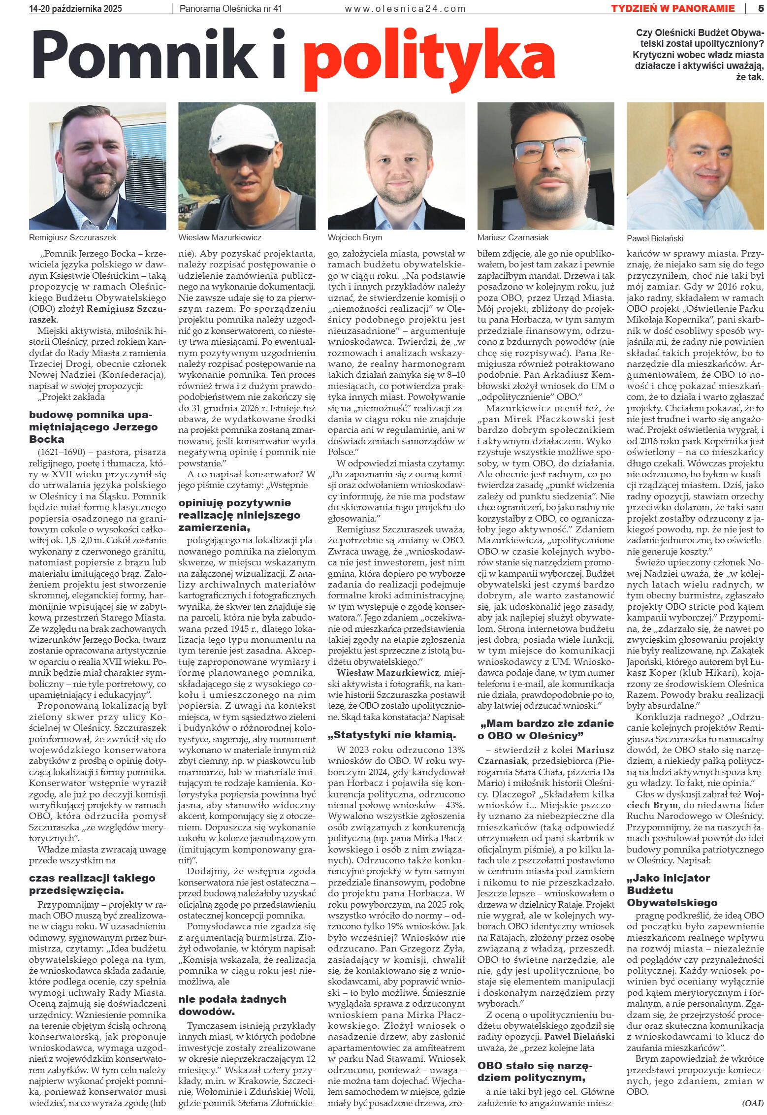 Panorama Oleśnicka nr 41 z 14 października 2025 - strona 5