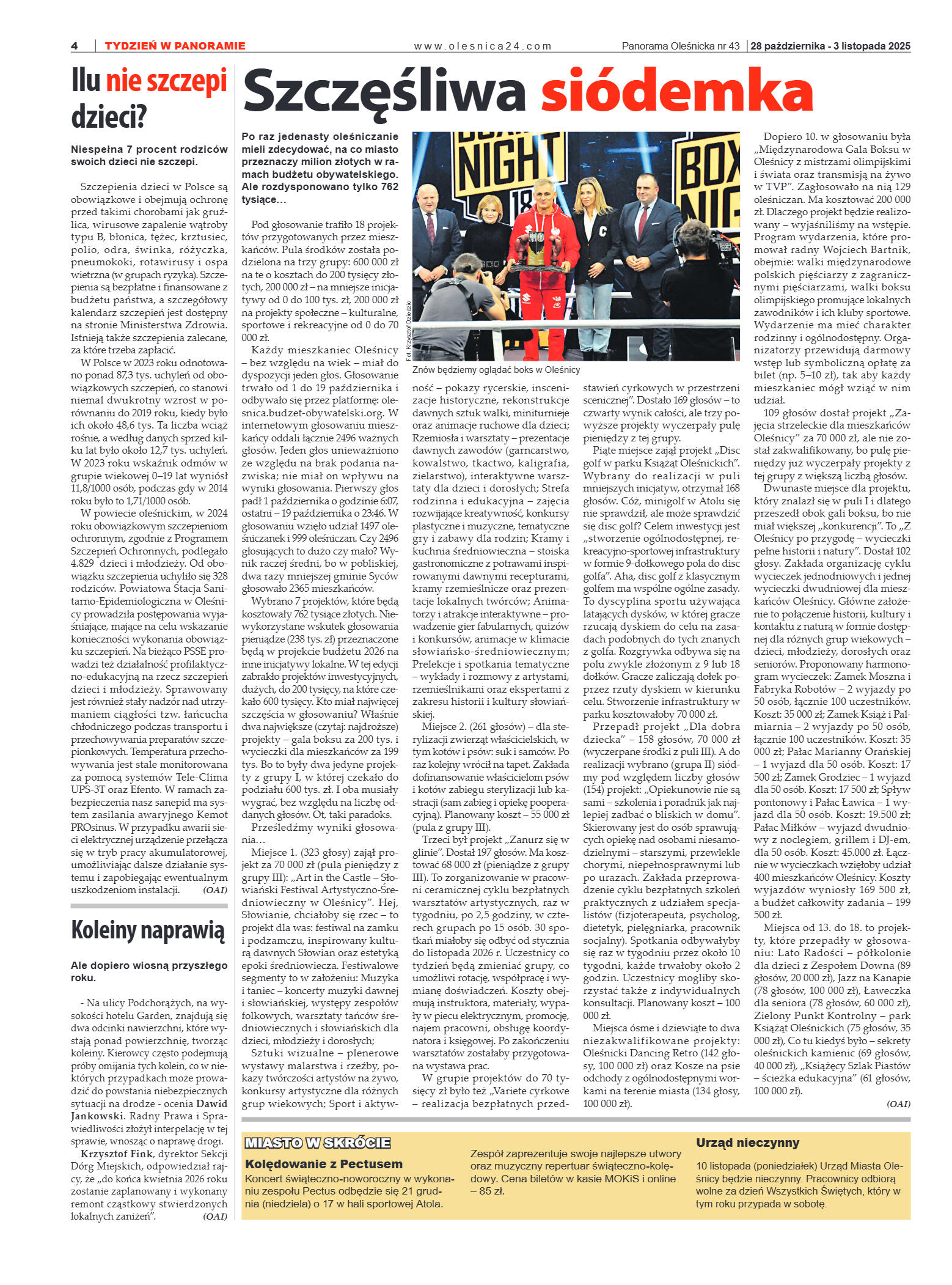 Panorama Oleśnicka nr 43 z 28 października 2025 - strona 4