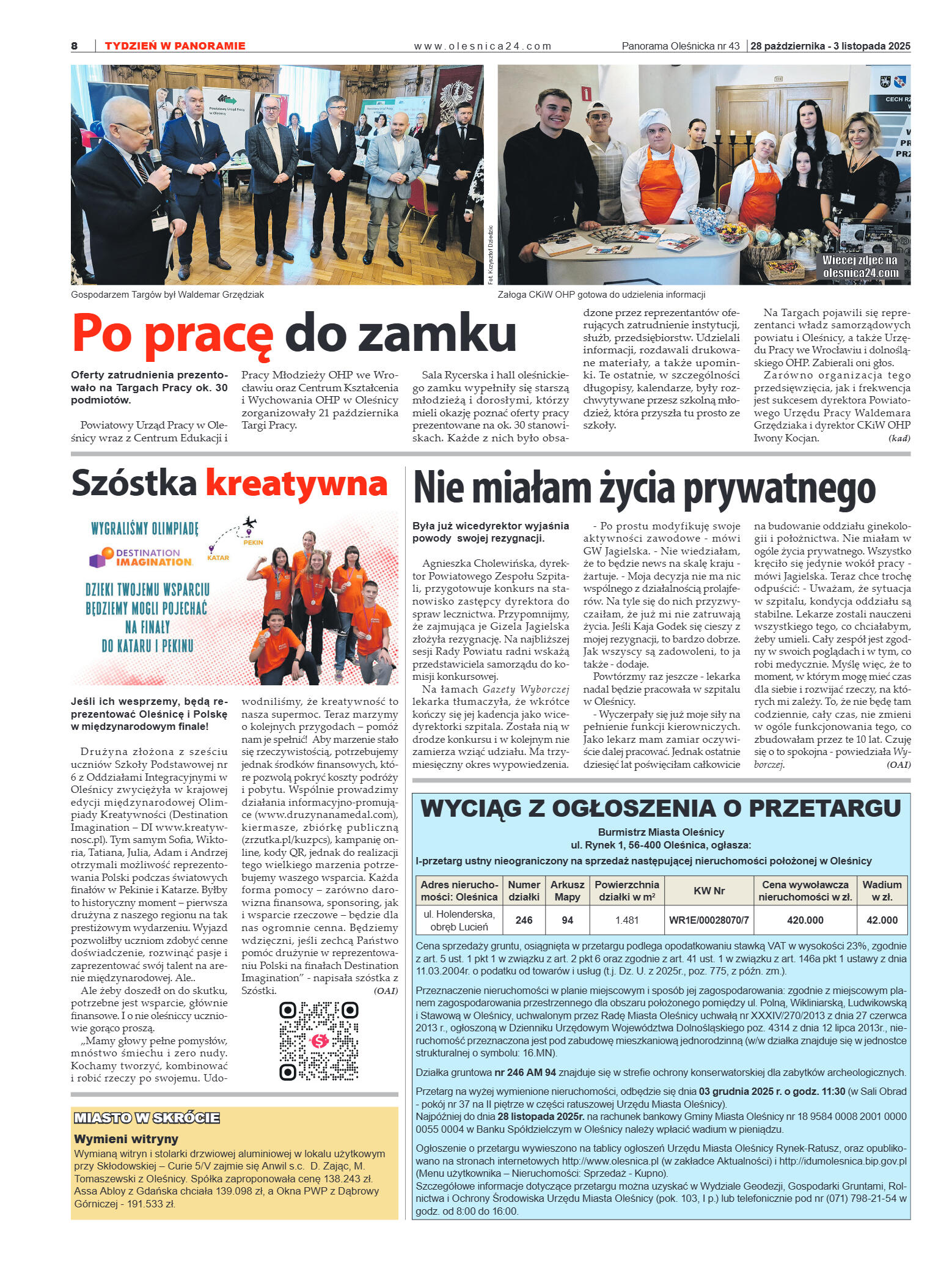 Panorama Oleśnicka nr 43 z 28 października 2025 - strona 8