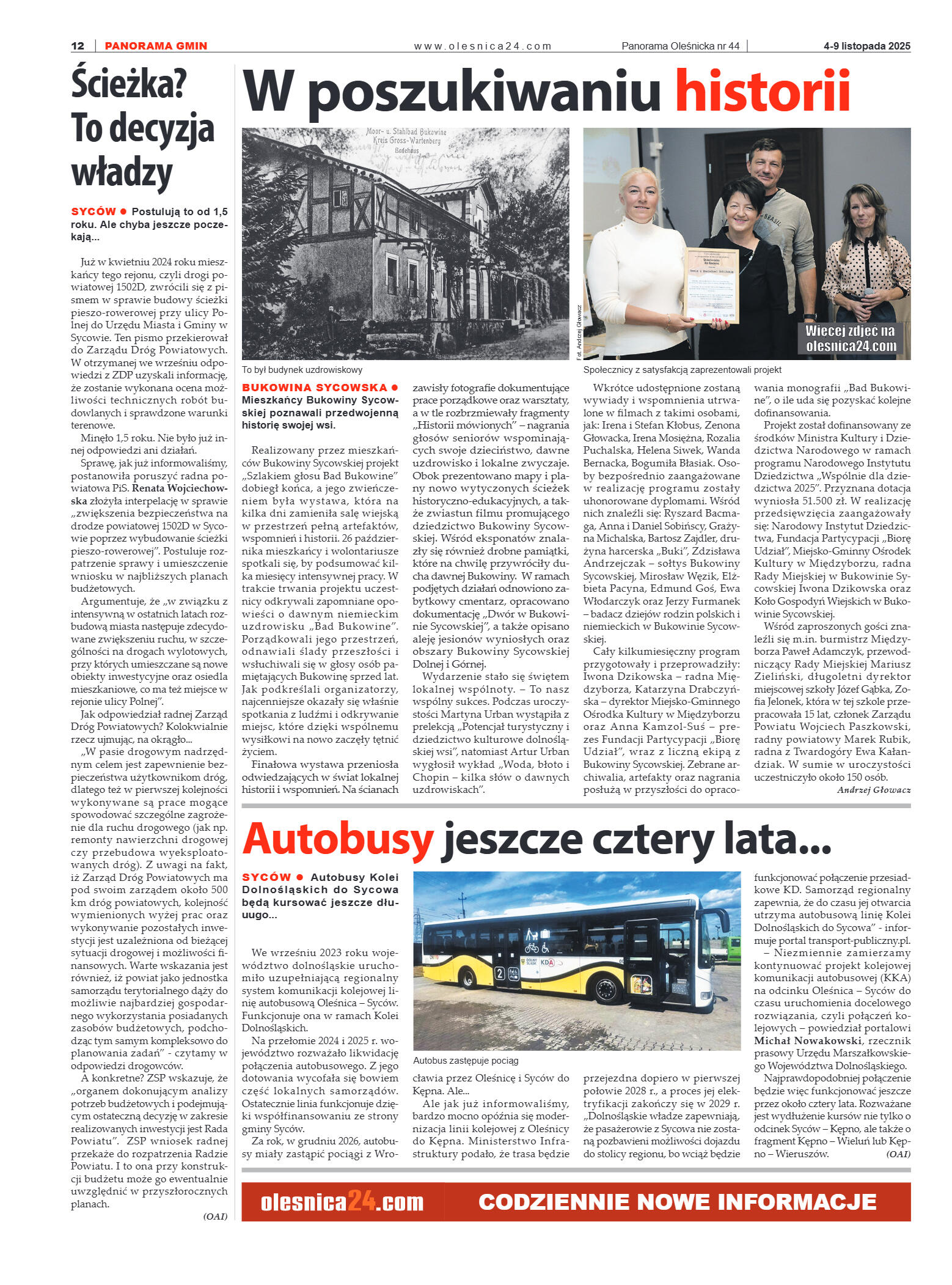 Panorama Oleśnicka nr 44 z 4 listopada 2025 - strona 12