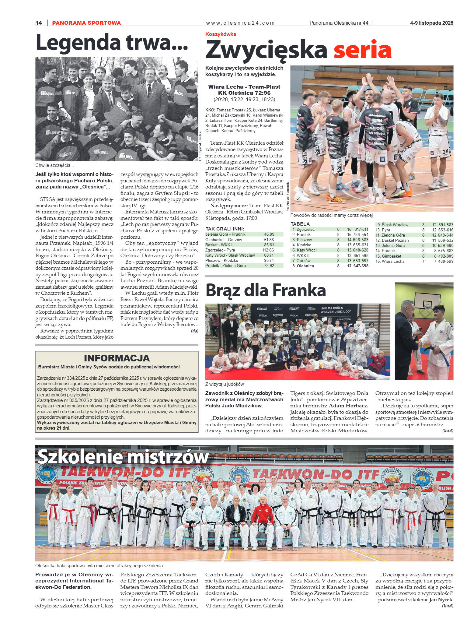 Panorama Oleśnicka nr 44 z 4 listopada 2025 - strona 14