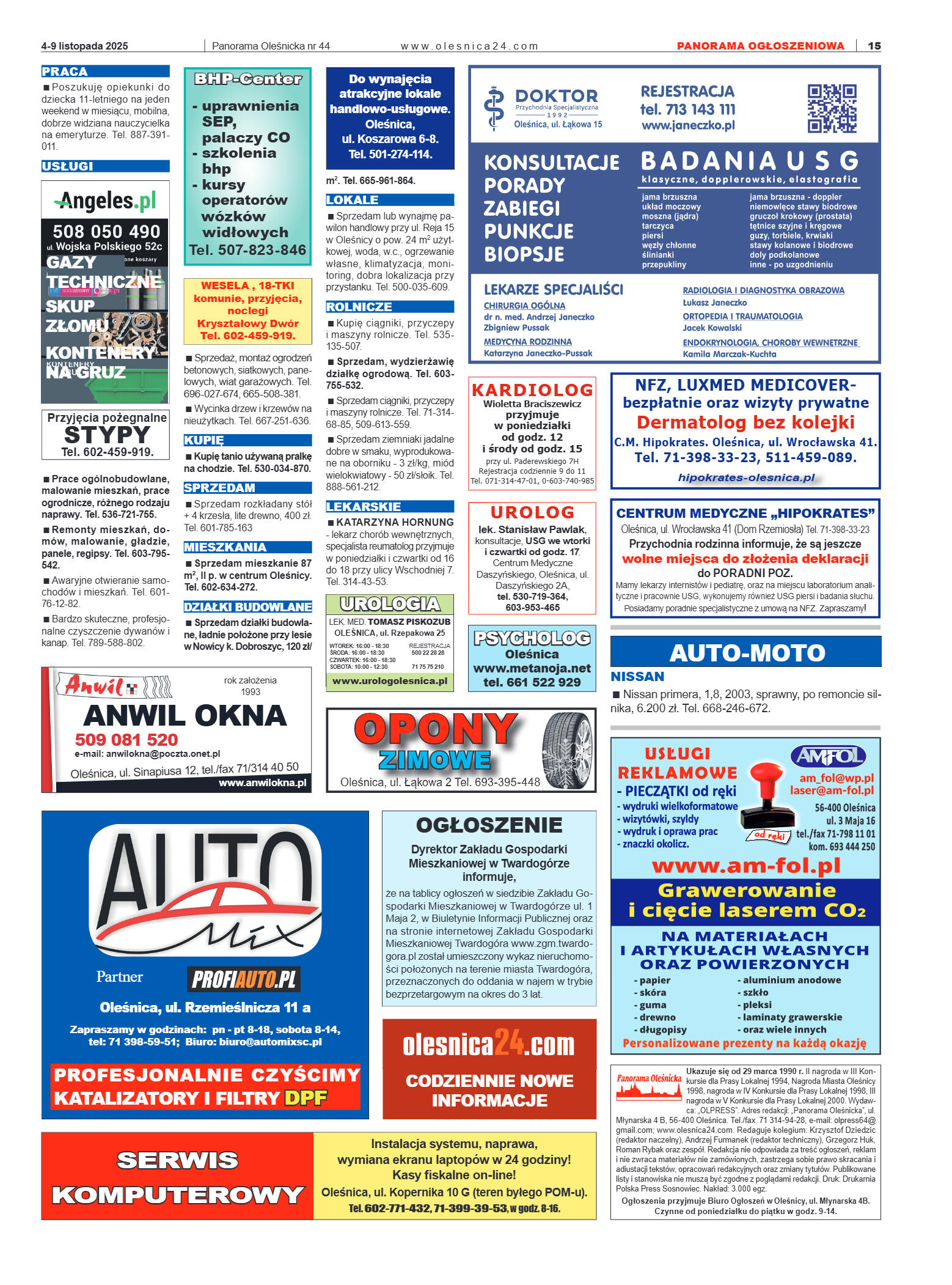 Panorama Oleśnicka nr 44 z 4 listopada 2025 - strona 15