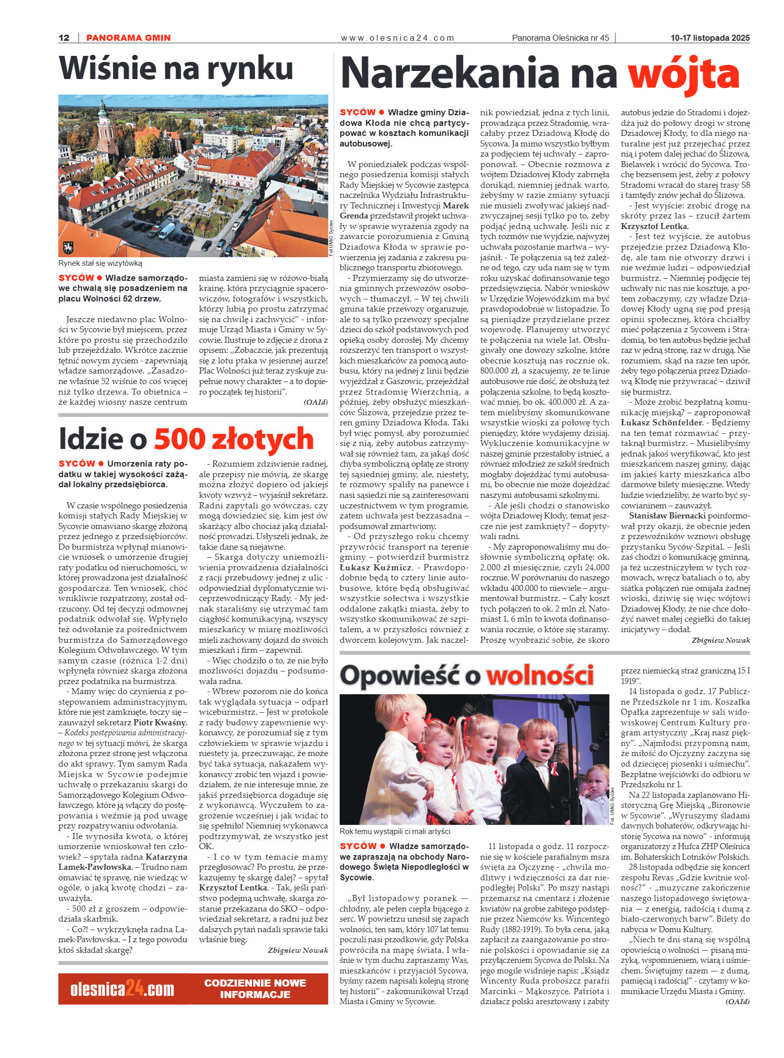 Panorama Oleśnicka nr 45 z 1 listopada 2025 - strona 12