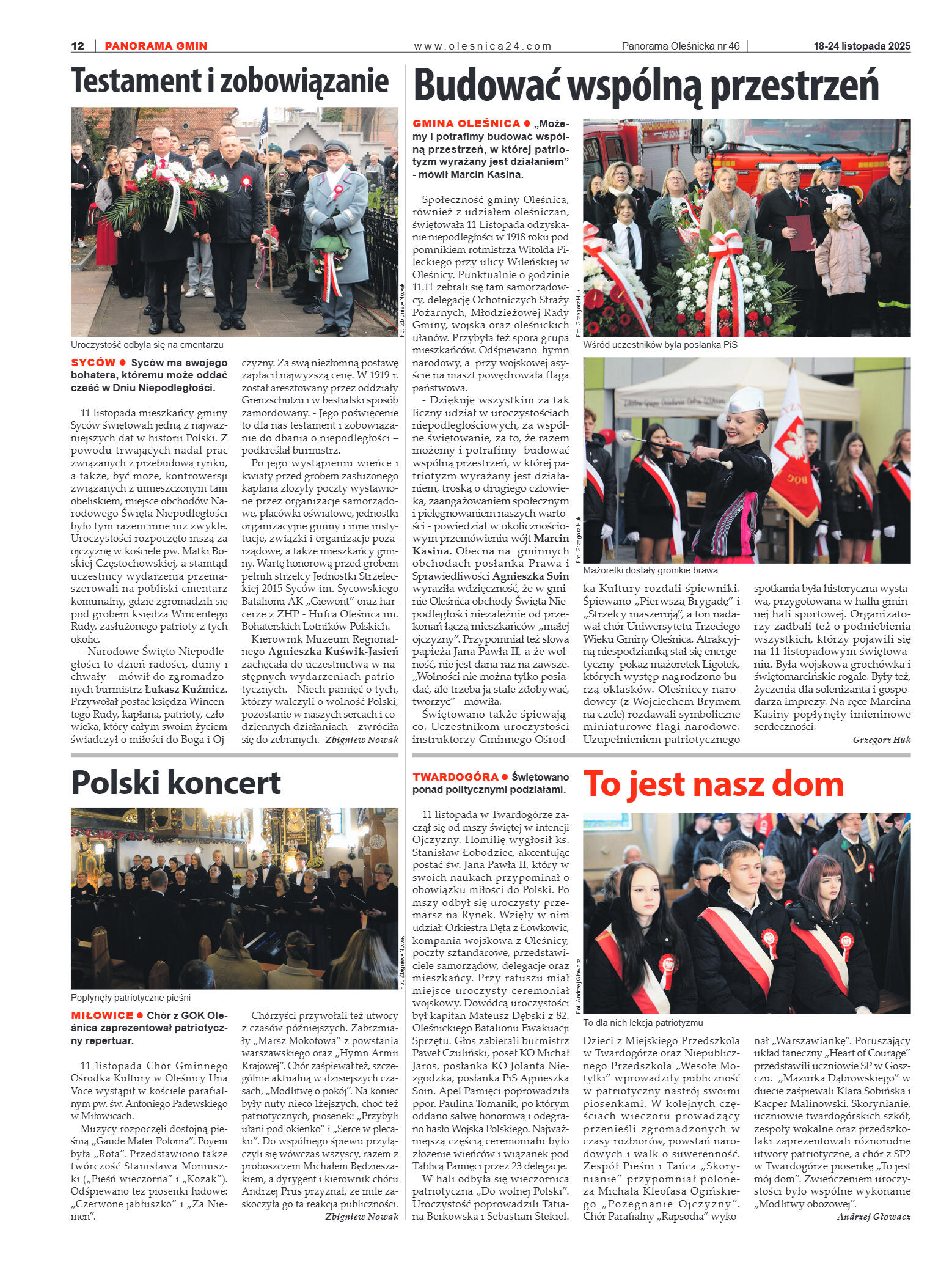 Panorama Oleśnicka nr 46 z 18 listopada 2025 - strona 12
