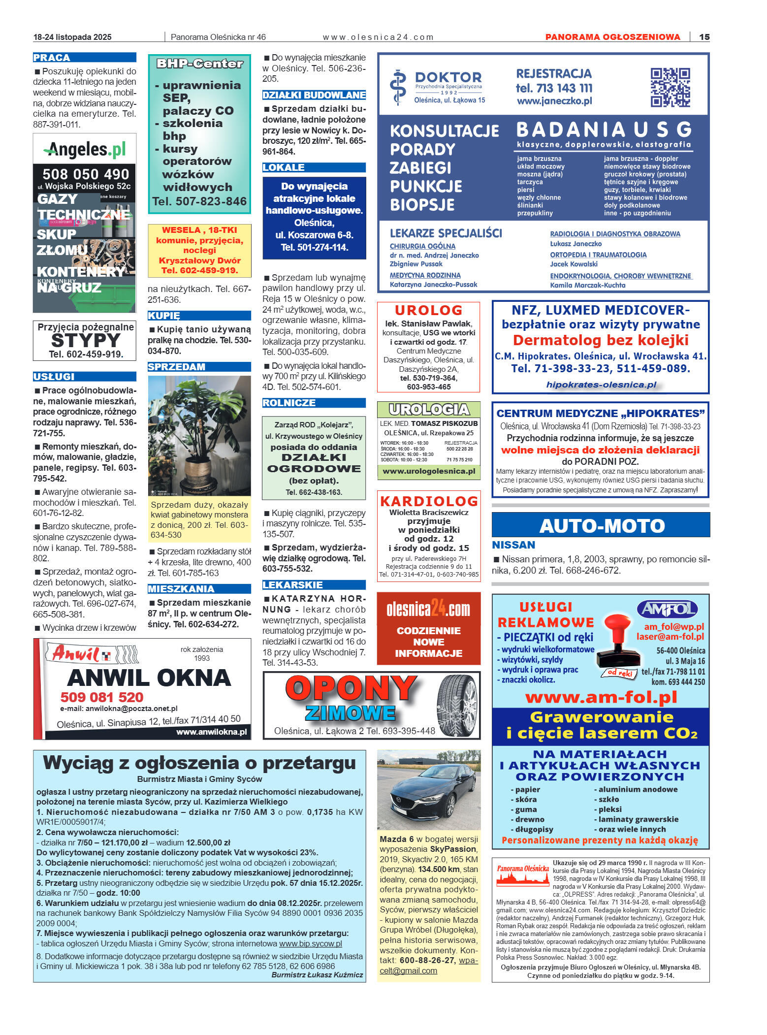 Panorama Oleśnicka nr 46 z 18 listopada 2025 - strona 15