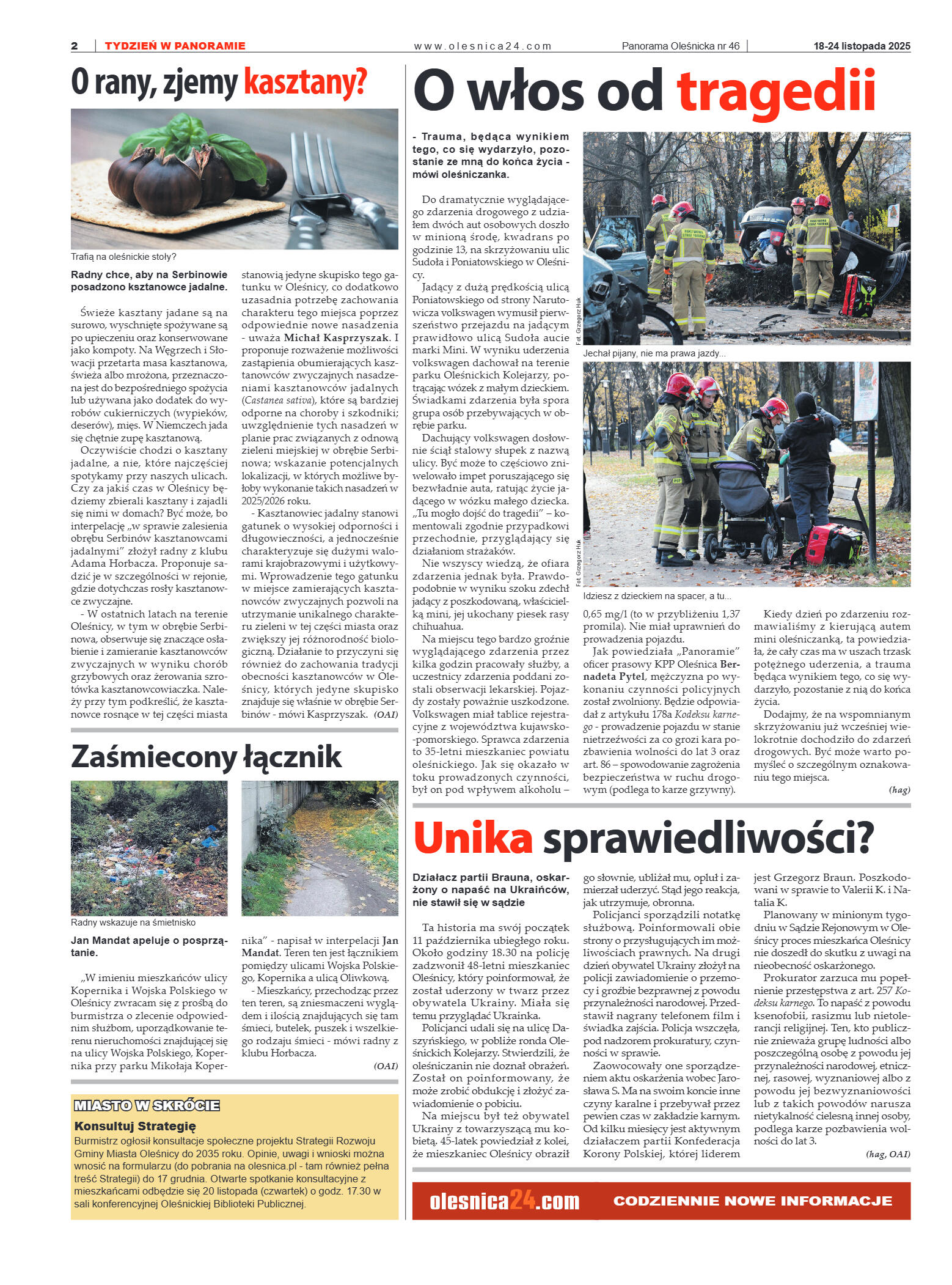 Panorama Oleśnicka nr 46 z 18 listopada 2025 - strona 2