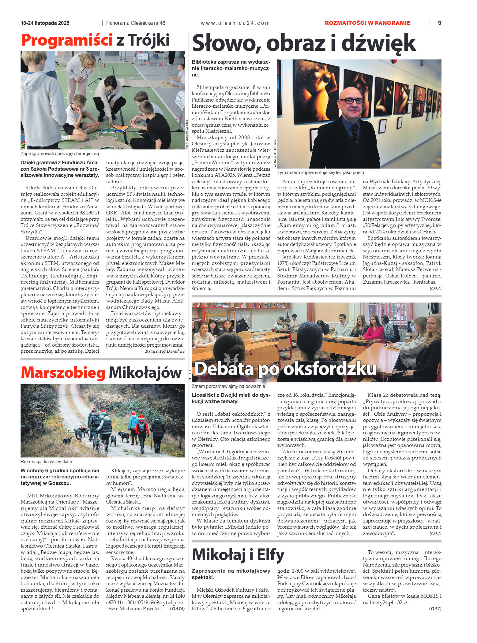 Panorama Oleśnicka nr 46 z 18 listopada 2025 - strona 9