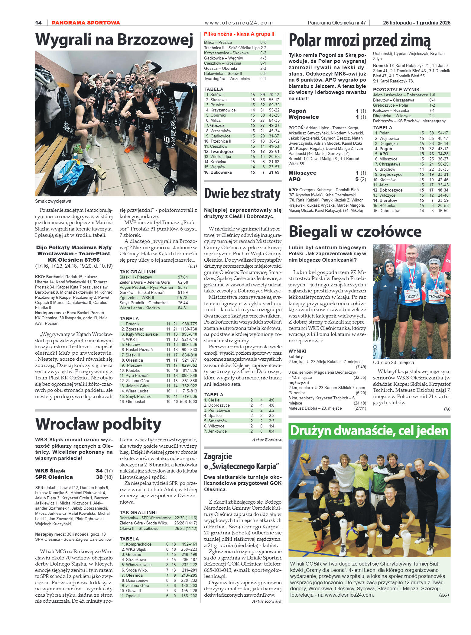 Panorama Oleśnicka nr 47 z 25 listopada 2025 - strona 14