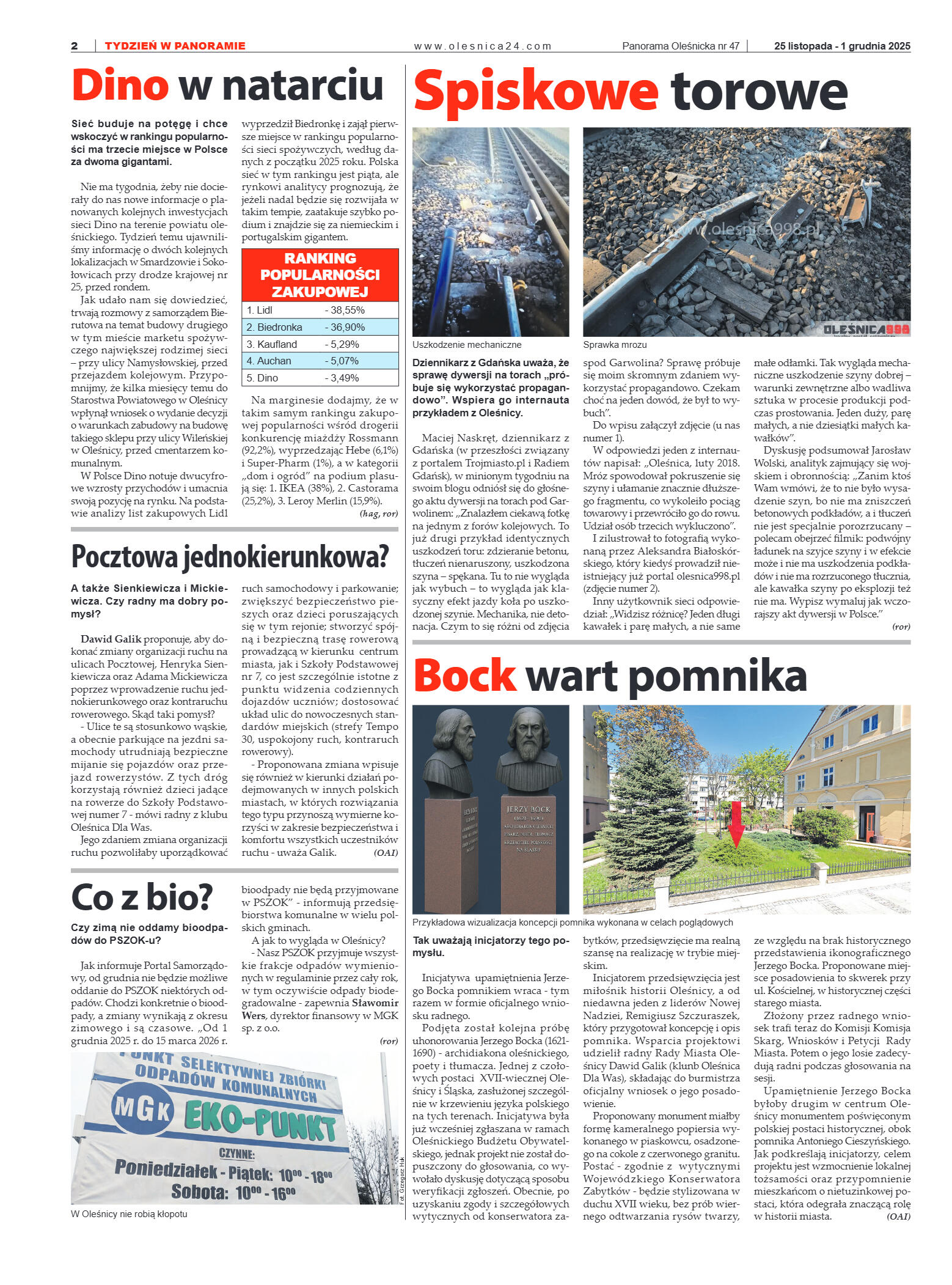 Panorama Oleśnicka nr 47 z 25 listopada 2025 - strona 2