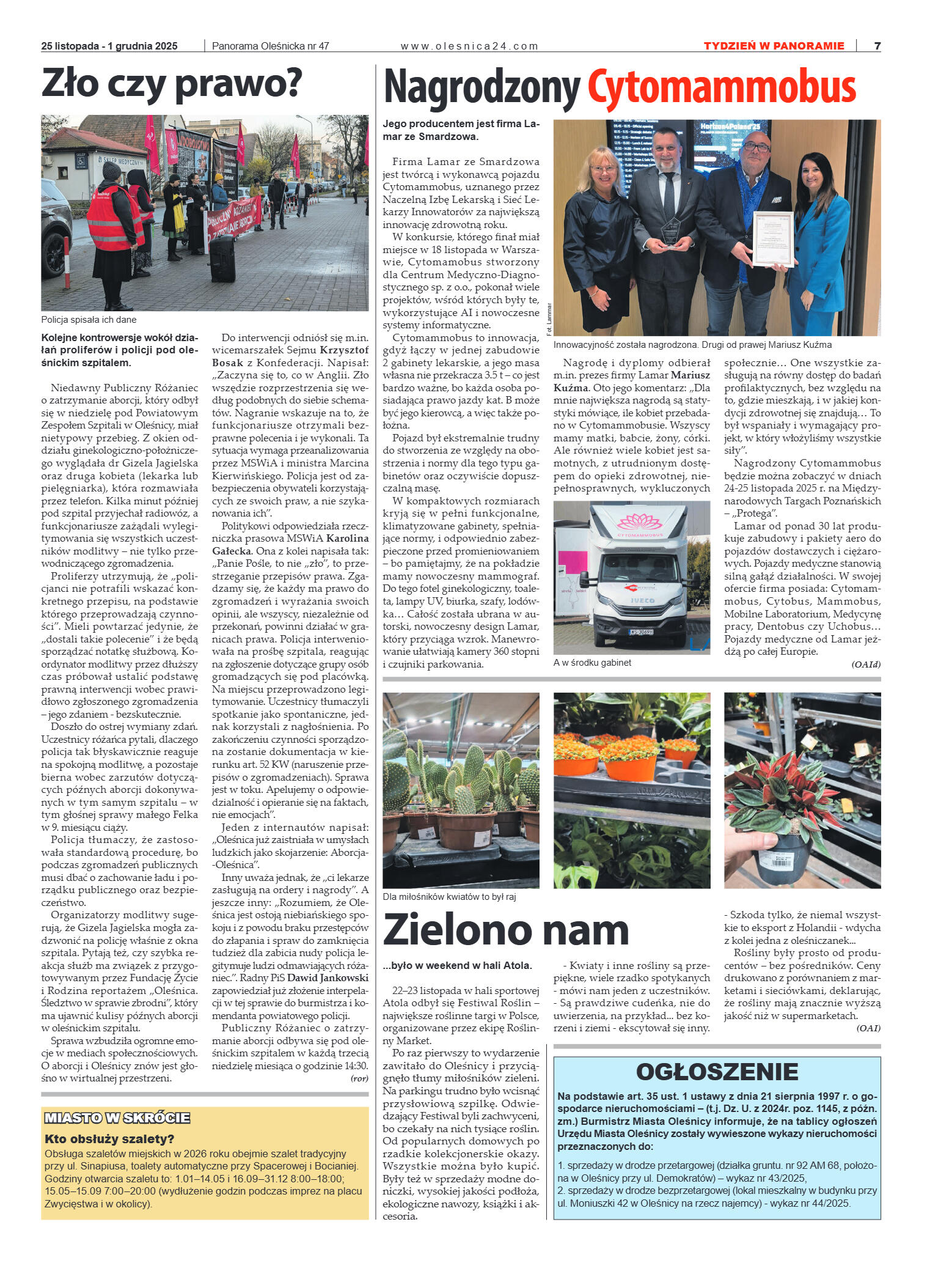 Panorama Oleśnicka nr 47 z 25 listopada 2025 - strona 7
