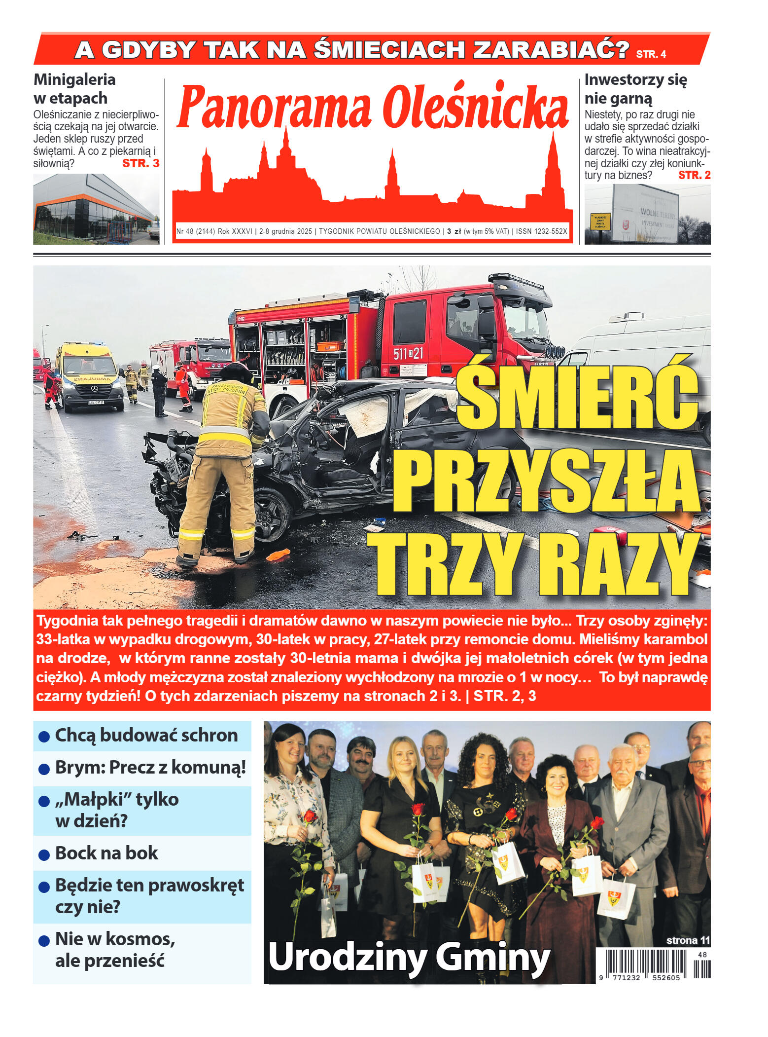 Panorama Oleśnicka nr 48 z 2 grudnia 2025 - strona 1