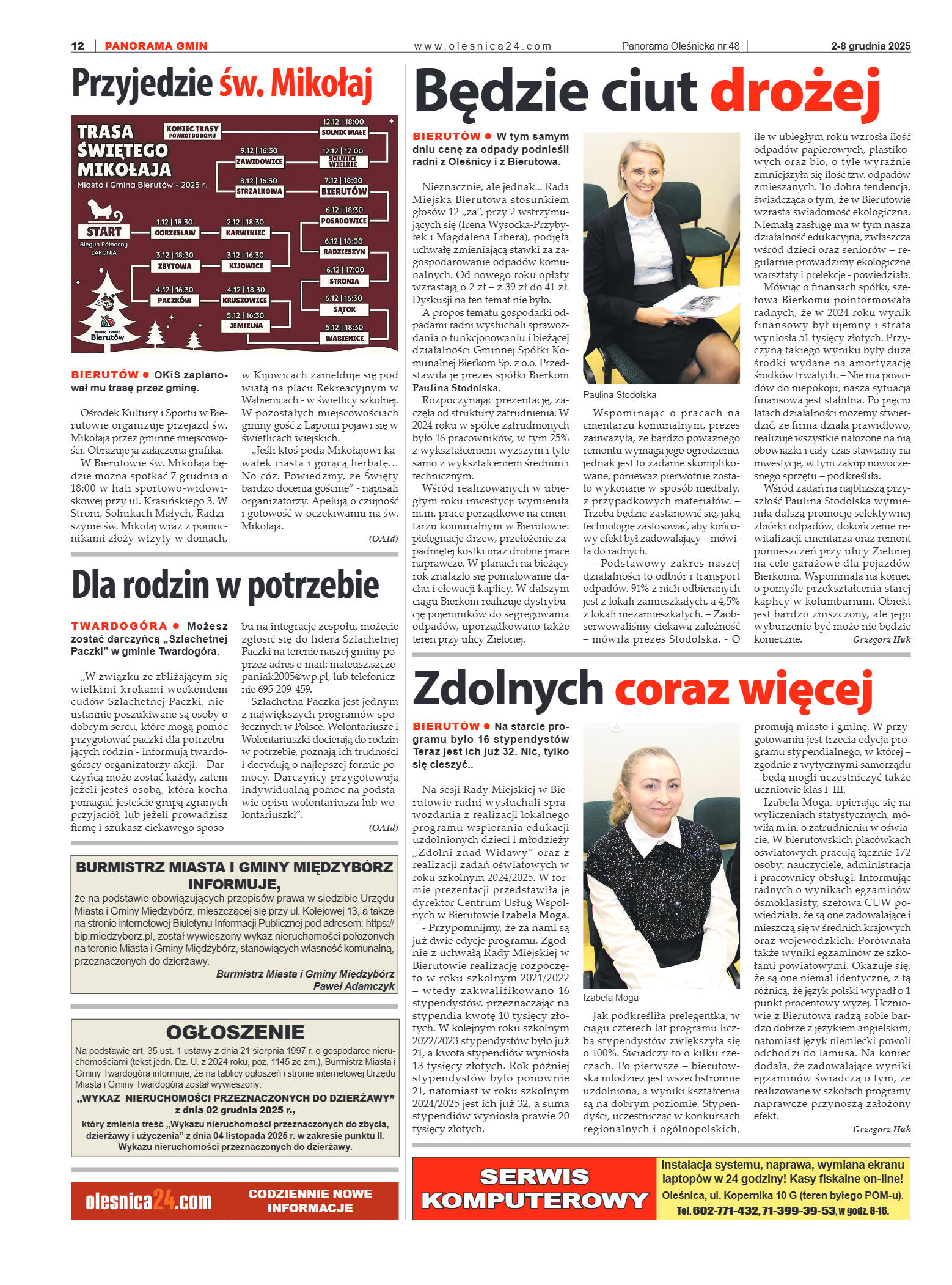 Panorama Oleśnicka nr 48 z 2 grudnia 2025 - strona 12