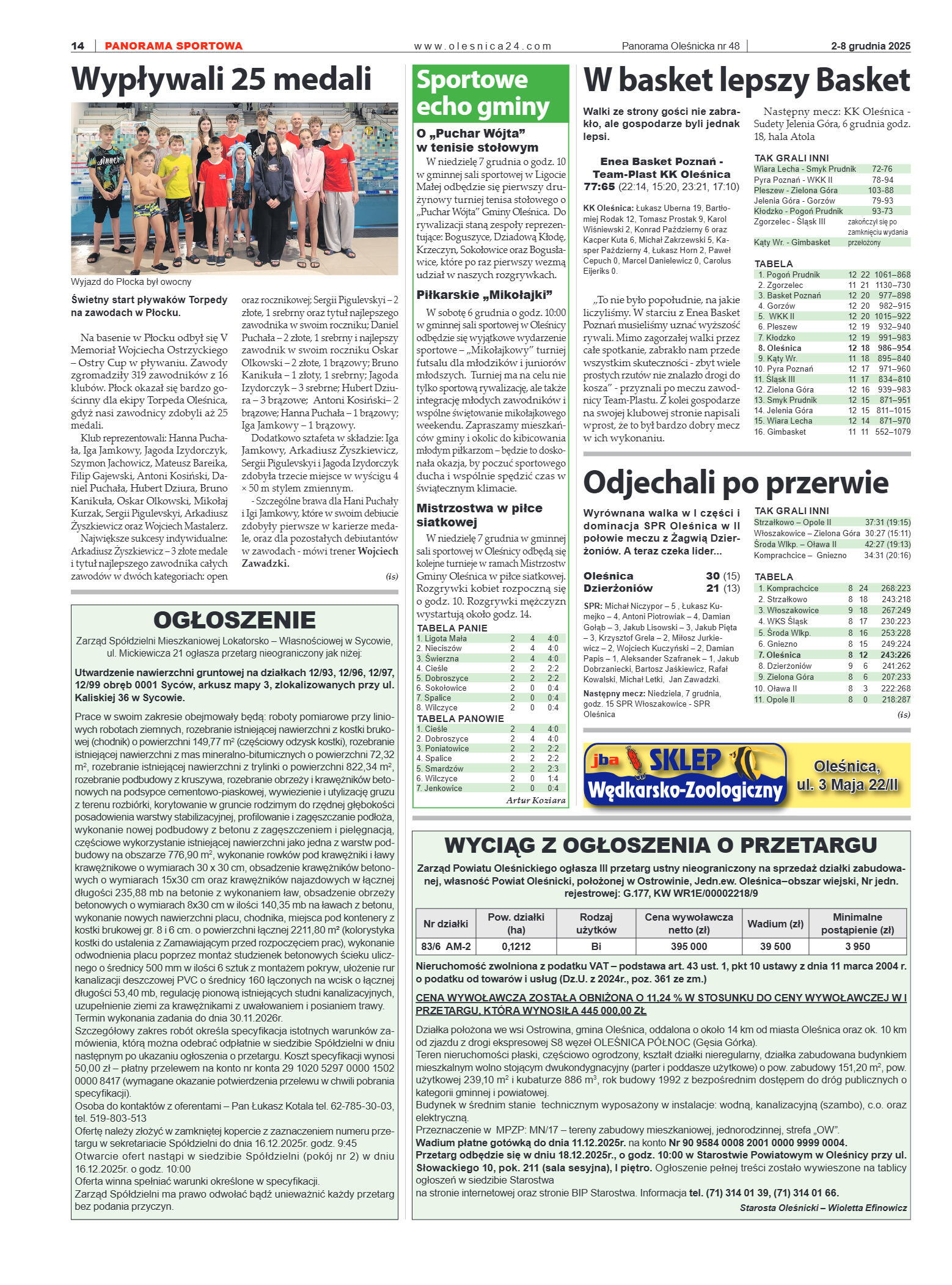 Panorama Oleśnicka nr 48 z 2 grudnia 2025 - strona 14