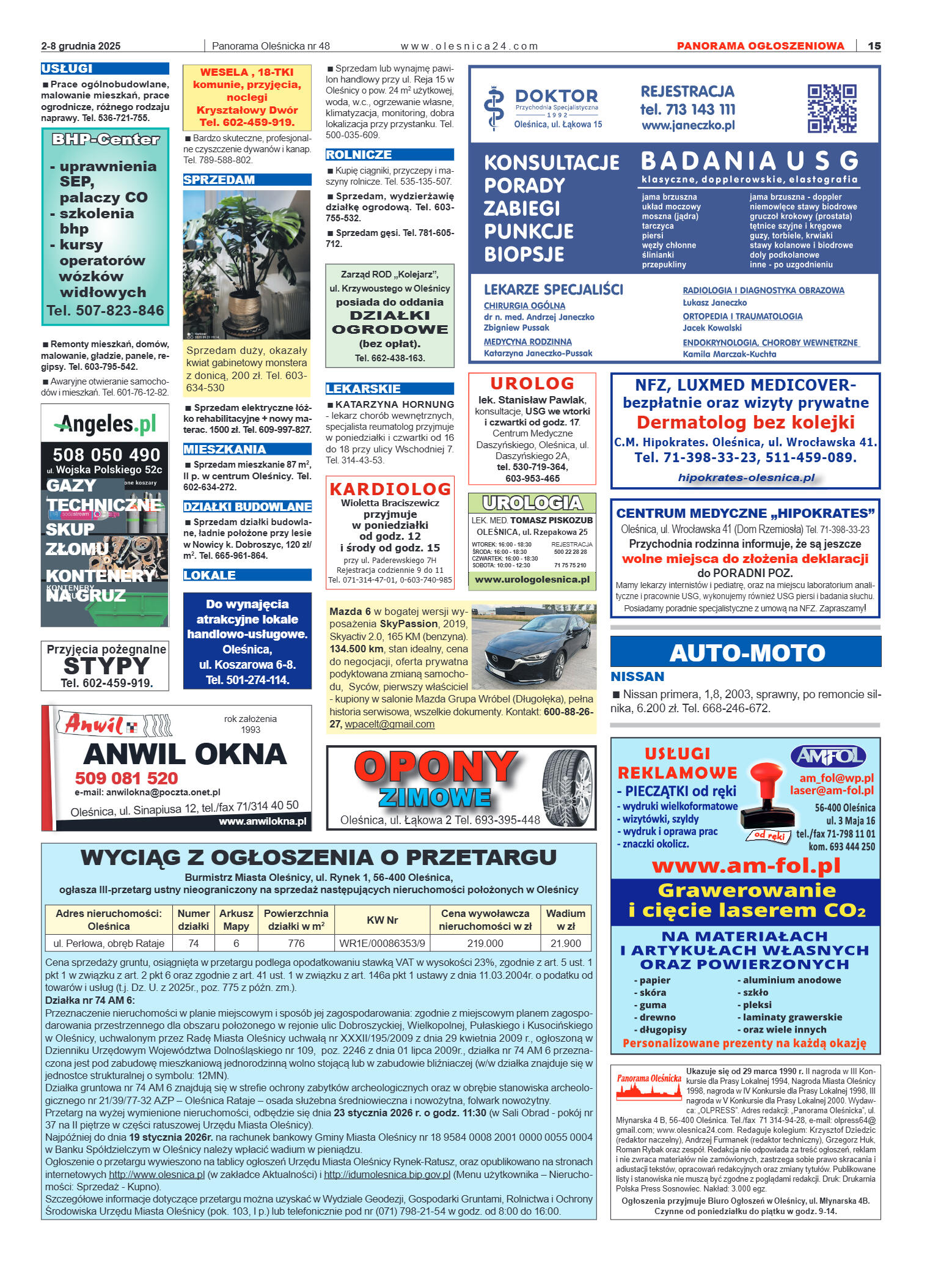Panorama Oleśnicka nr 48 z 2 grudnia 2025 - strona 15