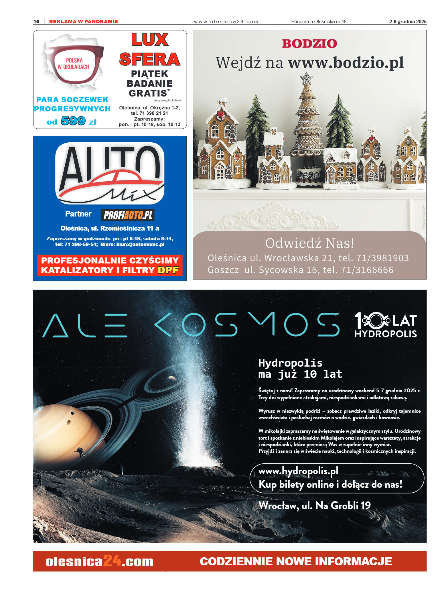 Panorama Oleśnicka nr 48 z 2 grudnia 2025 - strona 16