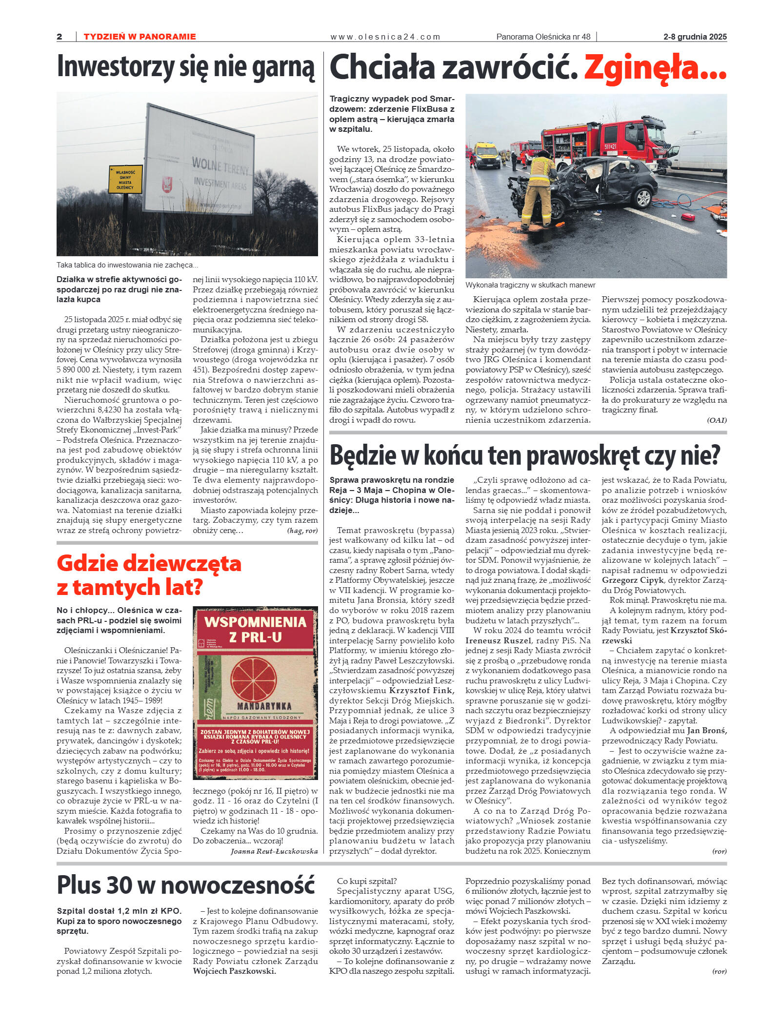 Panorama Oleśnicka nr 48 z 2 grudnia 2025 - strona 2