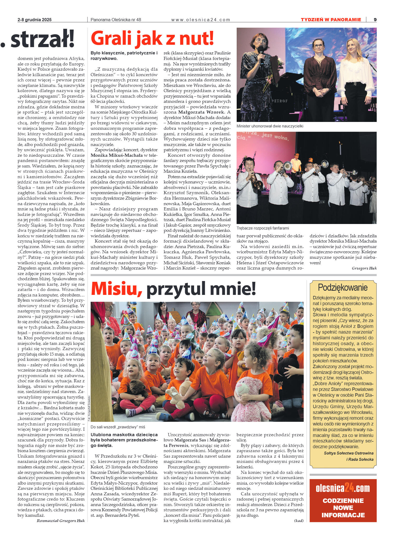 Panorama Oleśnicka nr 48 z 2 grudnia 2025 - strona 9