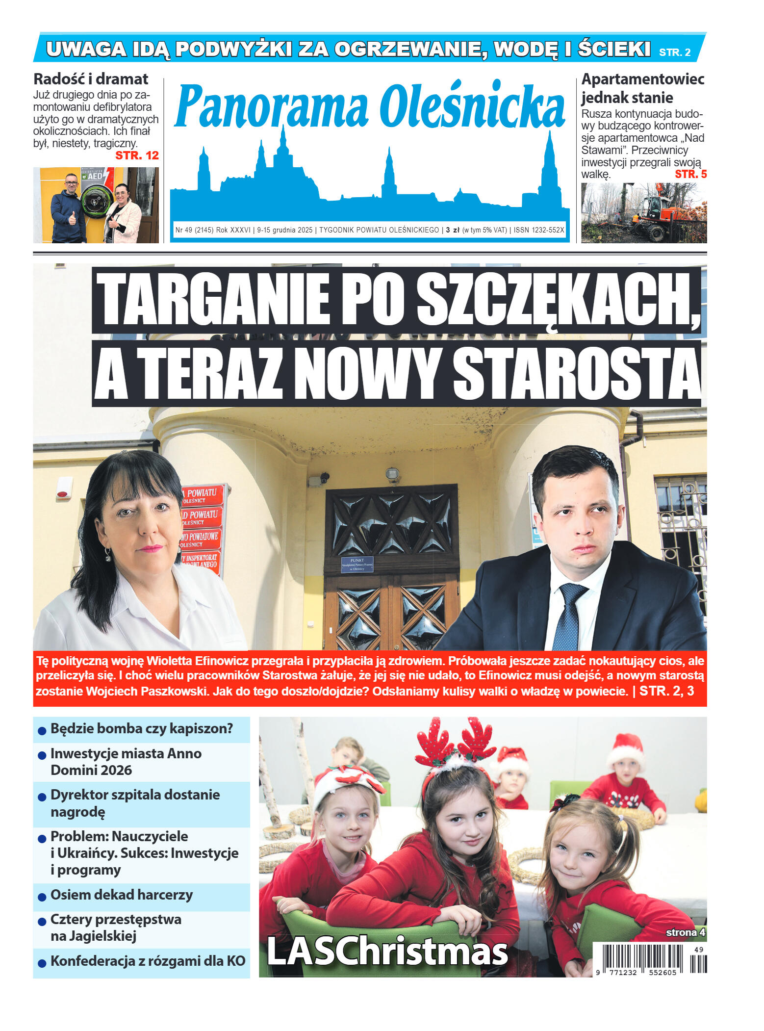 Panorama Oleśnicka nr 49 z 9 grudnia 2025 - strona 1