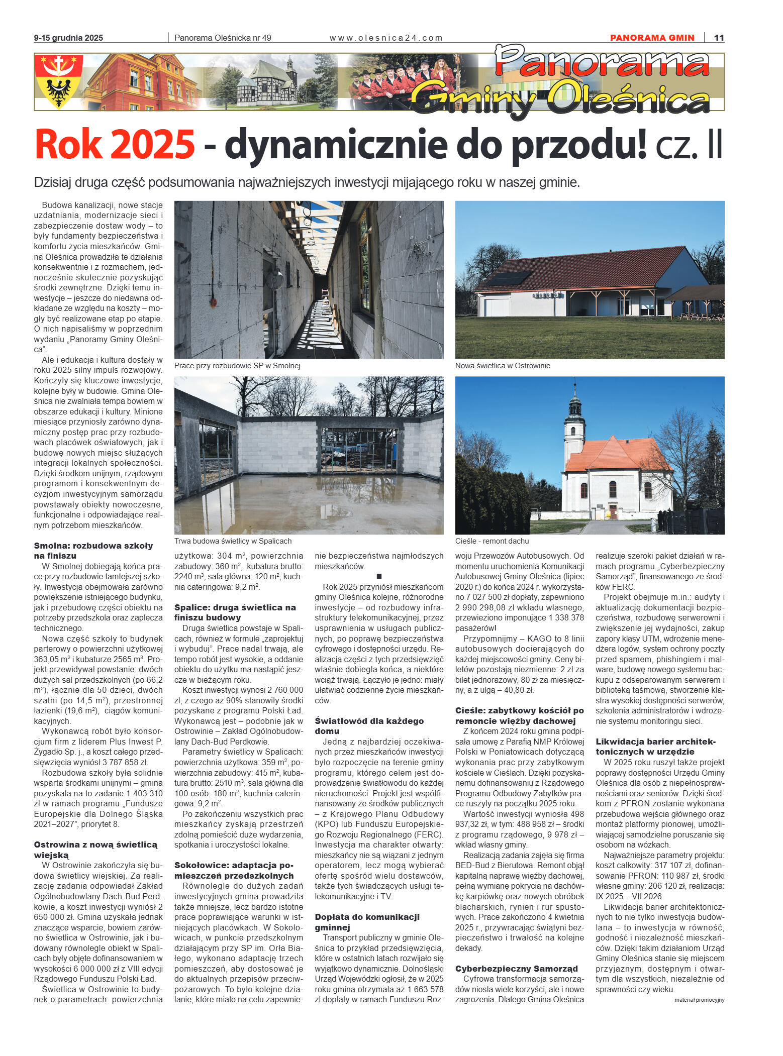 Panorama Oleśnicka nr 49 z 9 grudnia 2025 - strona 11