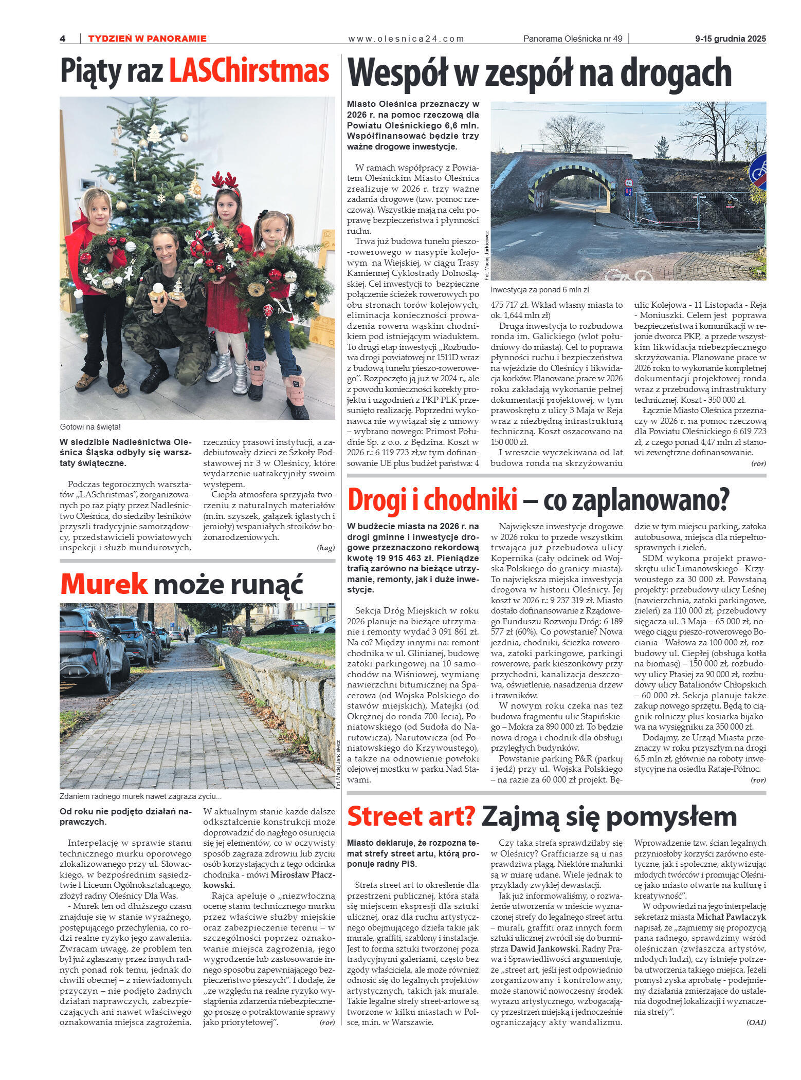 Panorama Oleśnicka nr 49 z 9 grudnia 2025 - strona 4