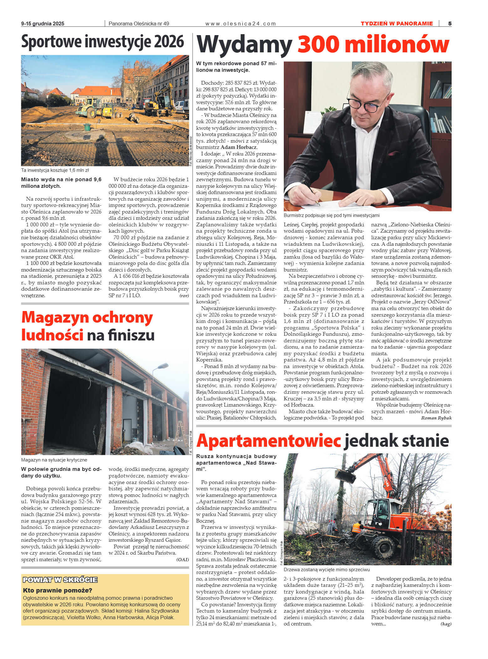 Panorama Oleśnicka nr 49 z 9 grudnia 2025 - strona 5