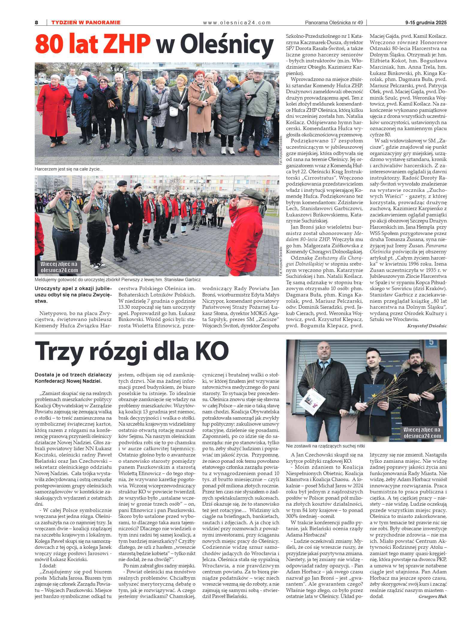 Panorama Oleśnicka nr 49 z 9 grudnia 2025 - strona 8