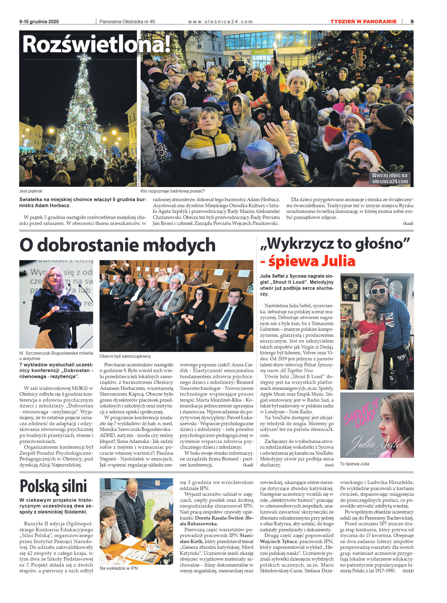 Panorama Oleśnicka nr 49 z 9 grudnia 2025 - strona 9