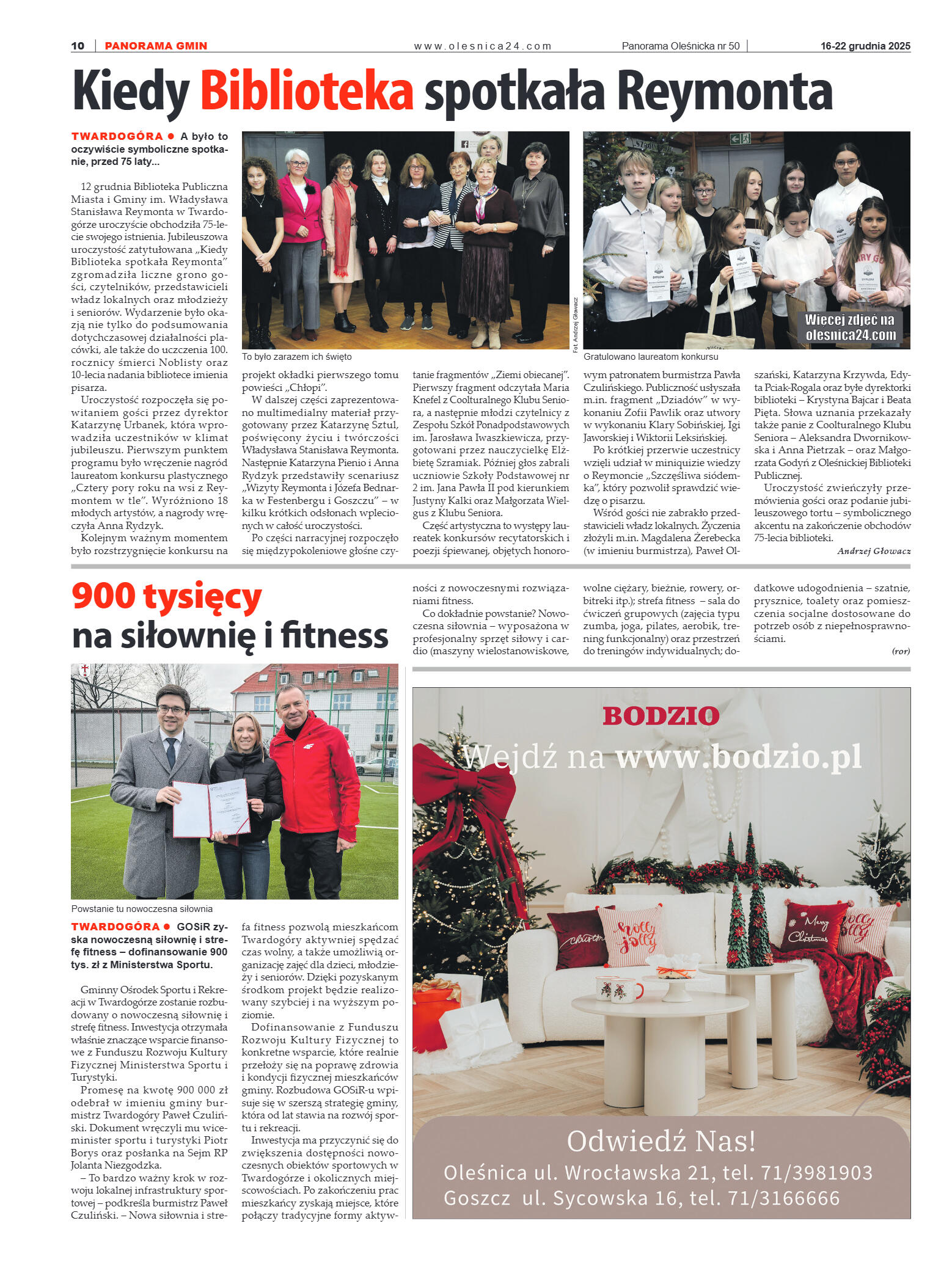 Panorama Oleśnicka nr 50 z 16 grudnia 2025 - strona 10