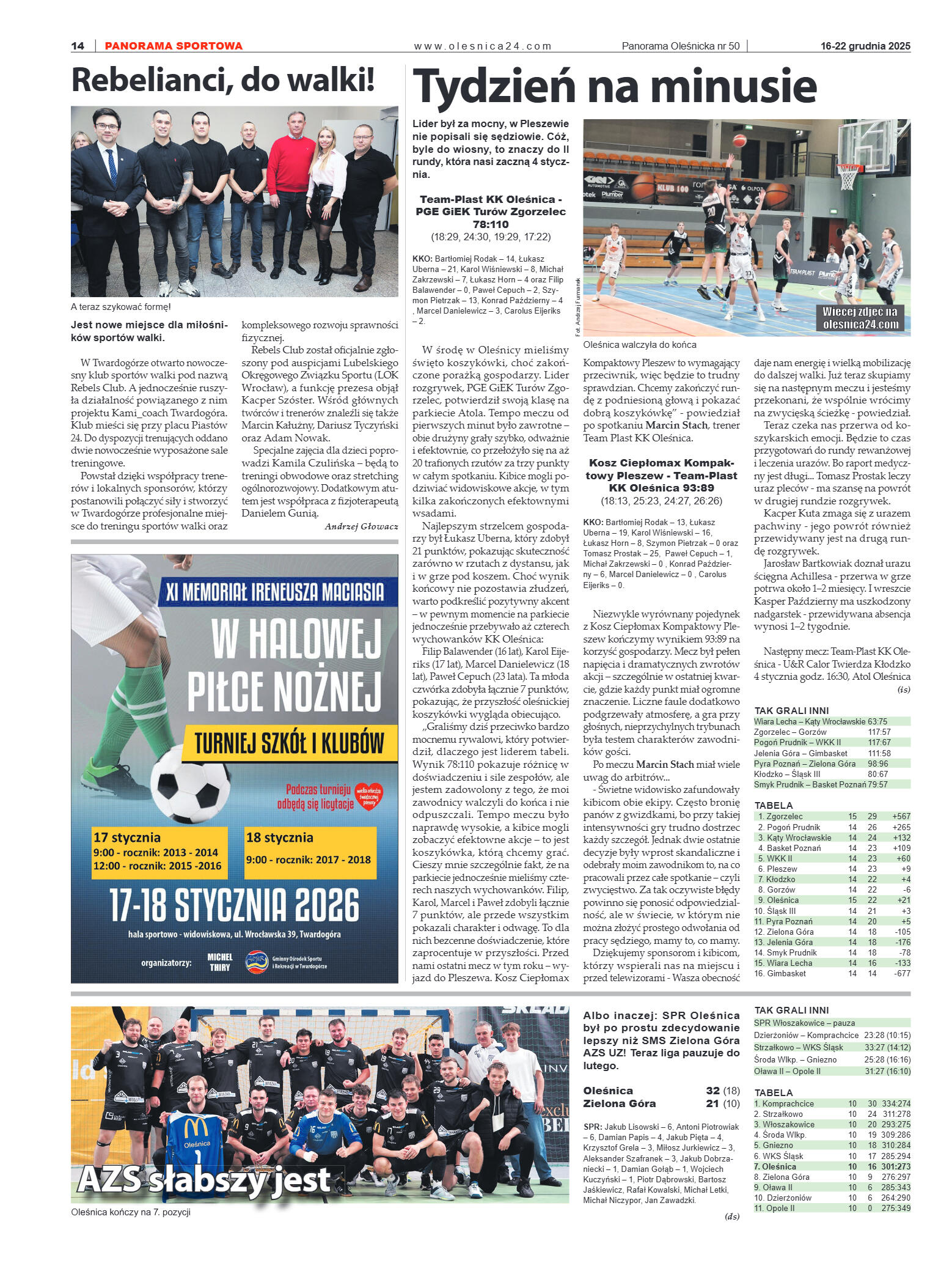Panorama Oleśnicka nr 50 z 16 grudnia 2025 - strona 14