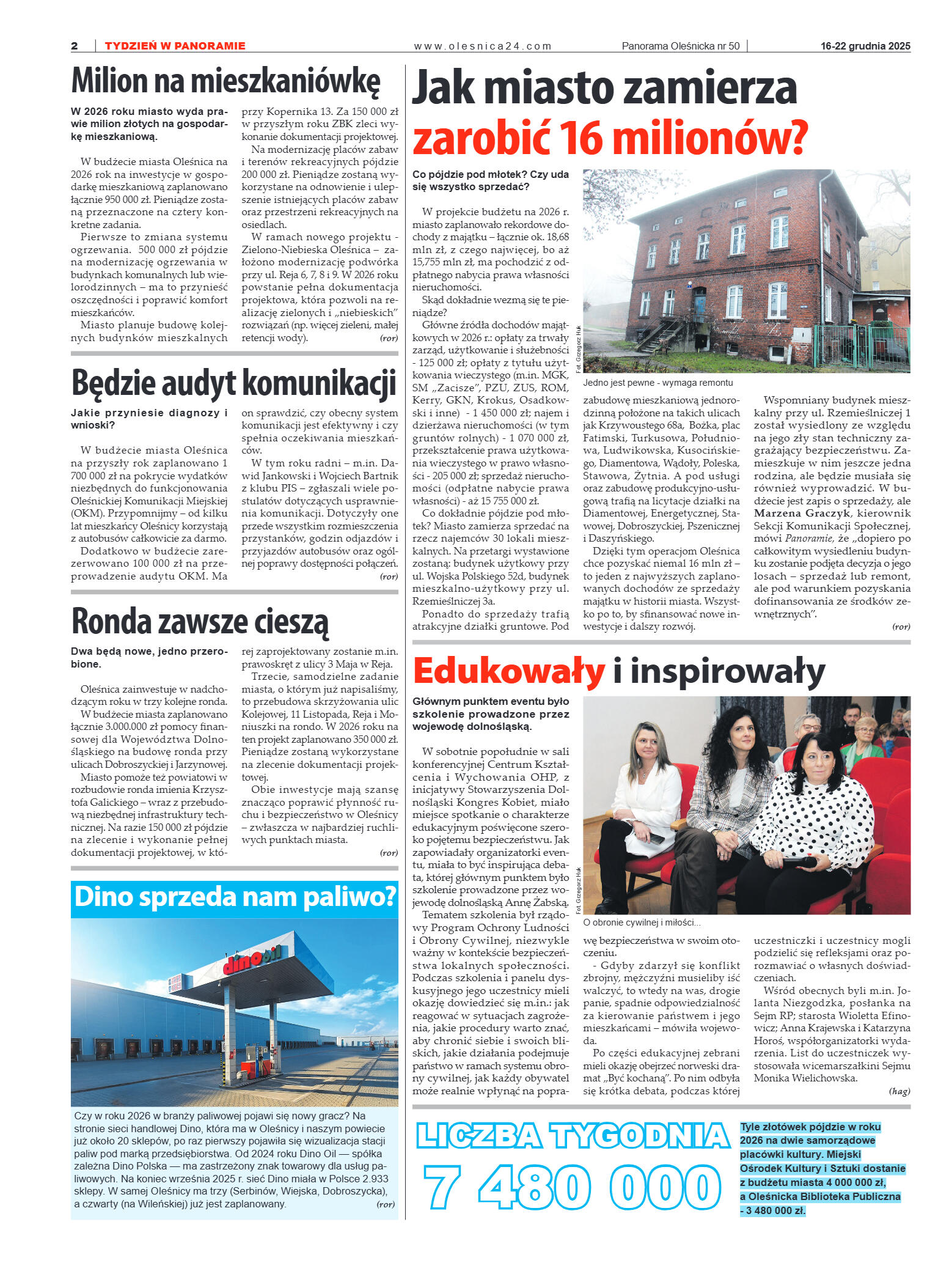 Panorama Oleśnicka nr 50 z 16 grudnia 2025 - strona 2