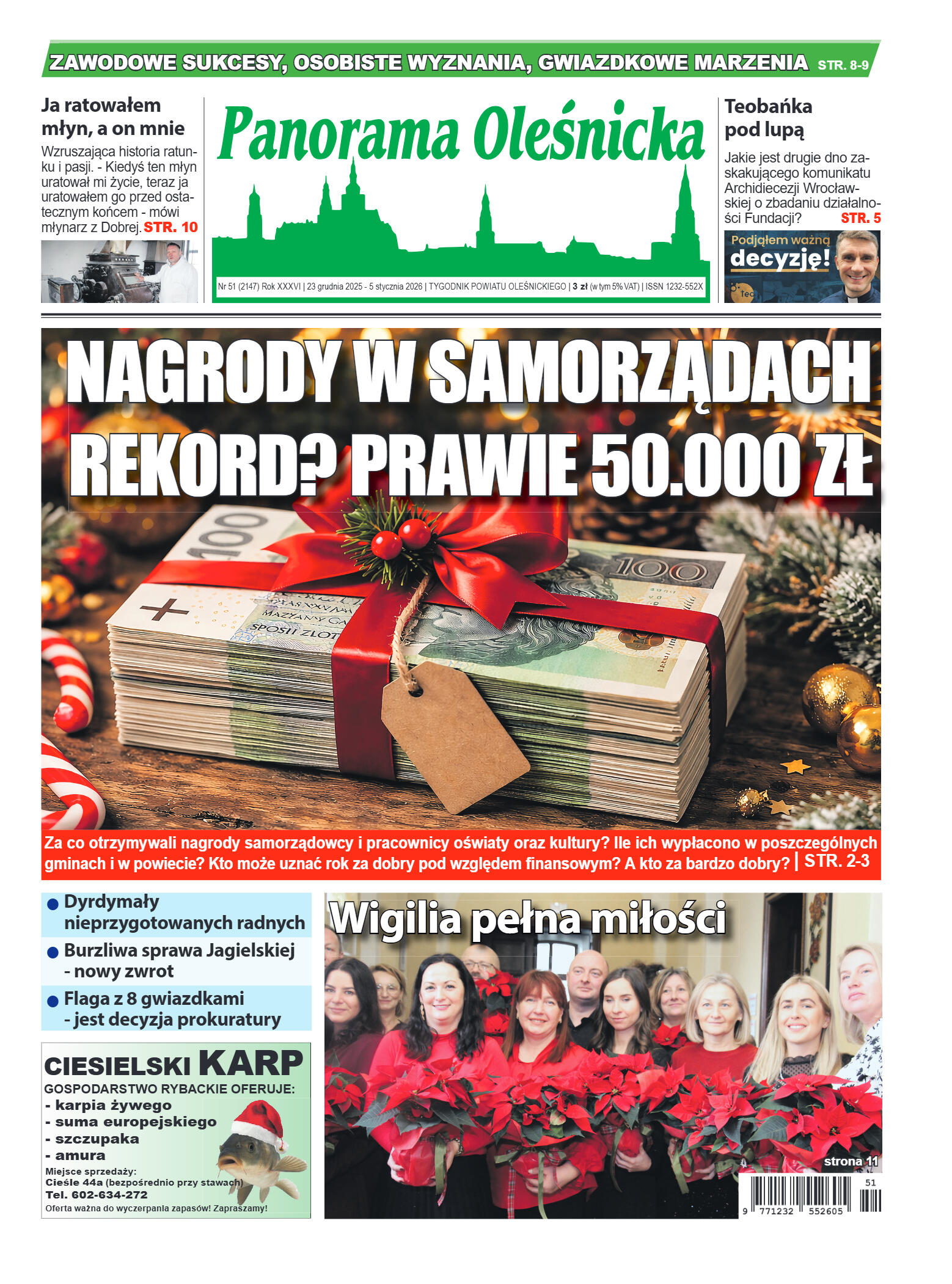 Panorama Oleśnicka nr 51 z 23 grudnia 2025 - strona 1