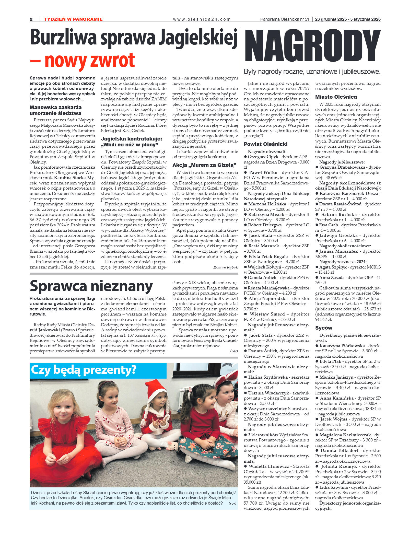 Panorama Oleśnicka nr 51 z 23 grudnia 2025 - strona 2