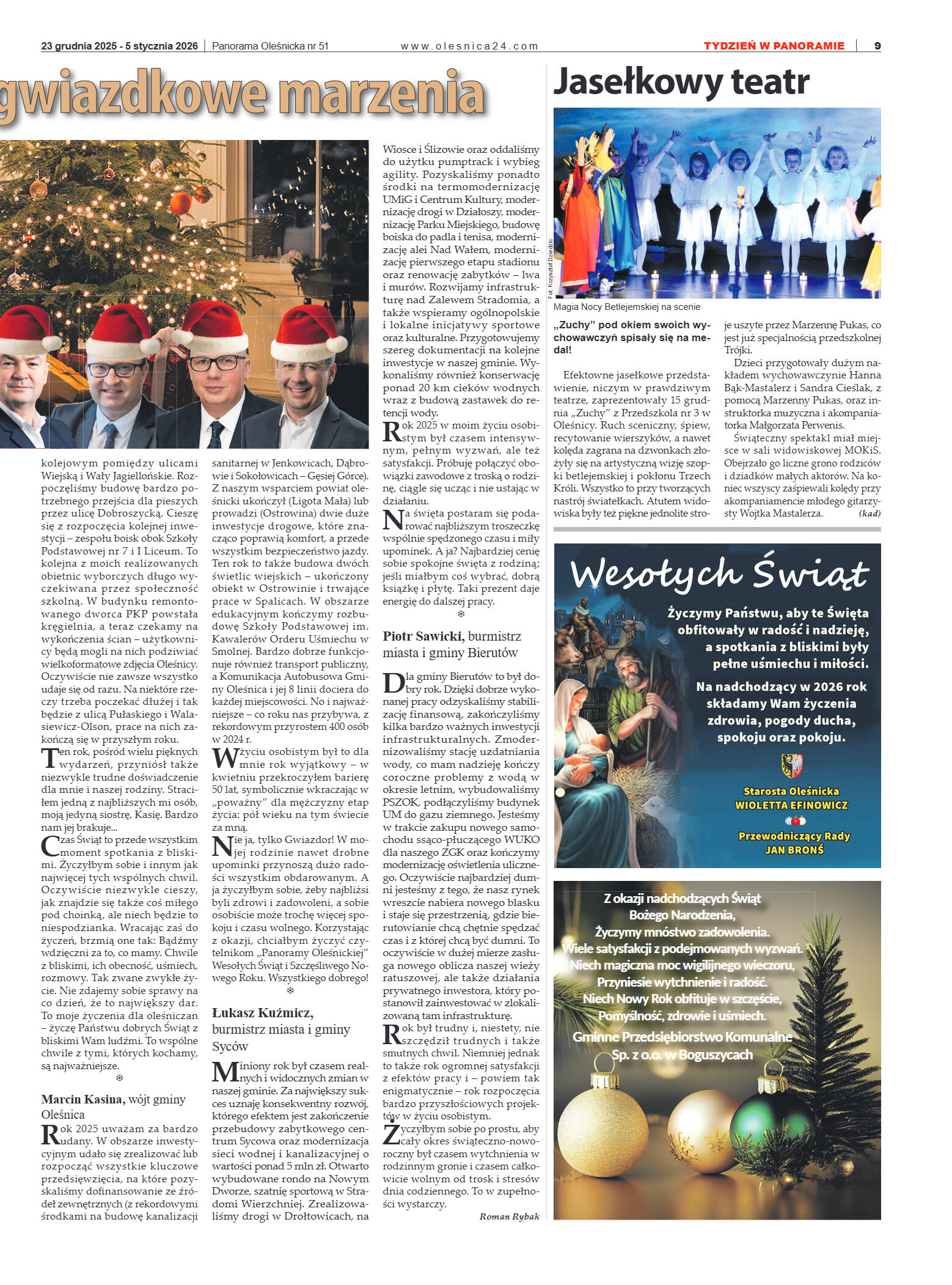 Panorama Oleśnicka nr 51 z 23 grudnia 2025 - strona 9
