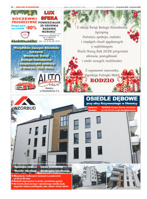 Panorama Oleśnicka nr 51 z 23 grudnia 2025 - strona 16