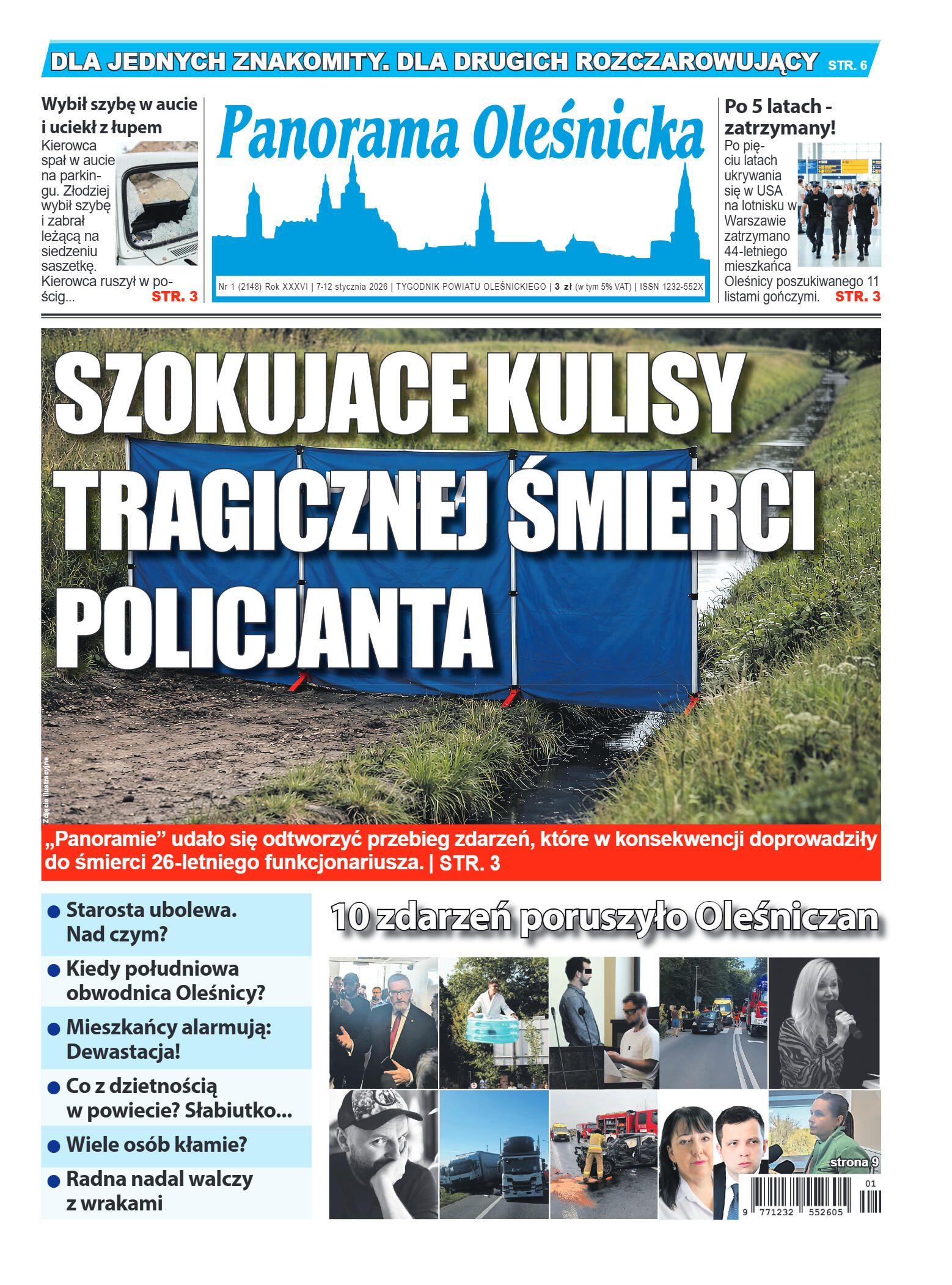 Panorama Oleśnicka nr 1 z 7 stycznia 2026 - strona 1