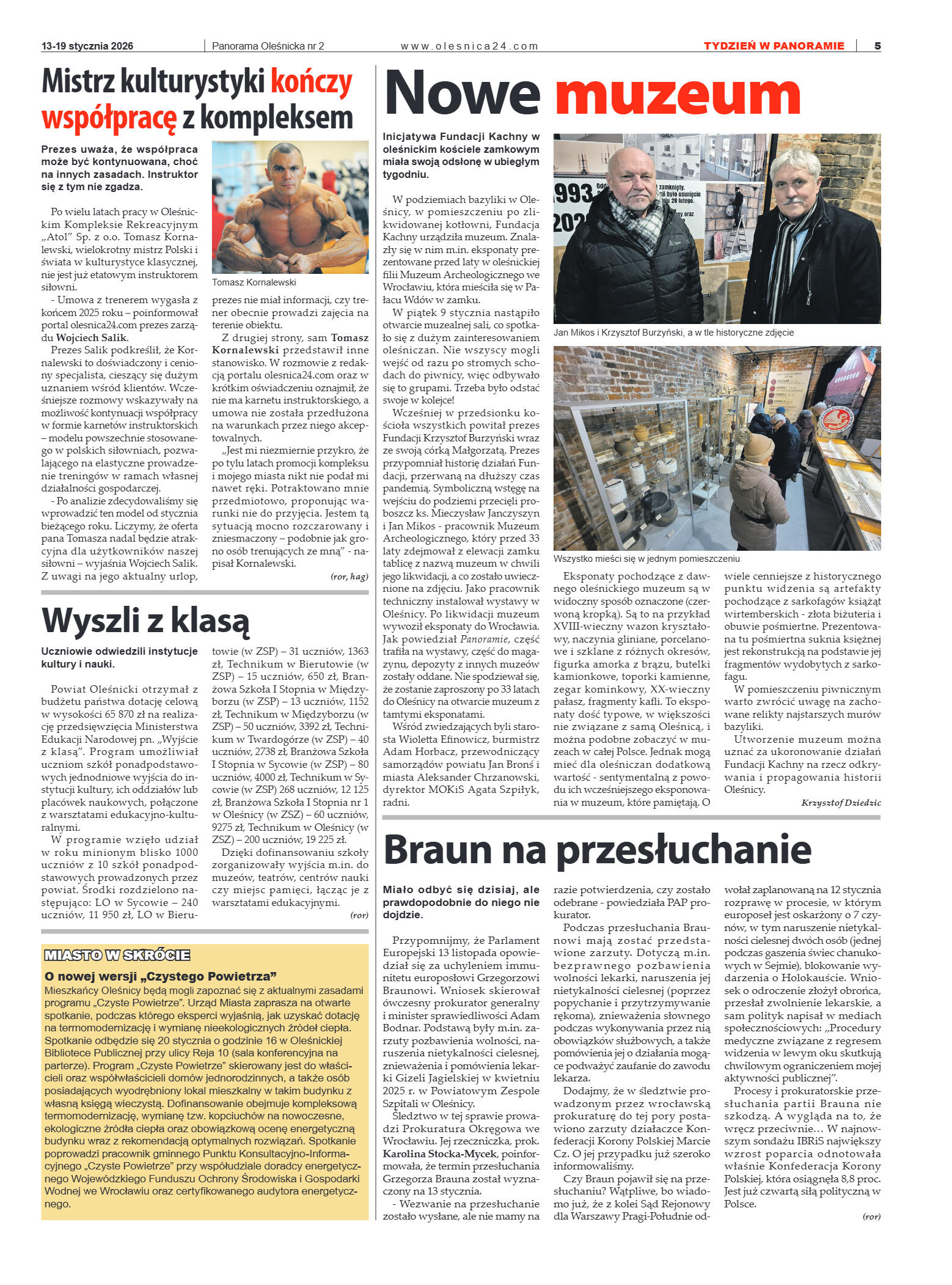 Panorama Oleśnicka nr 2 z 13 stycznia 2026 - strona 5