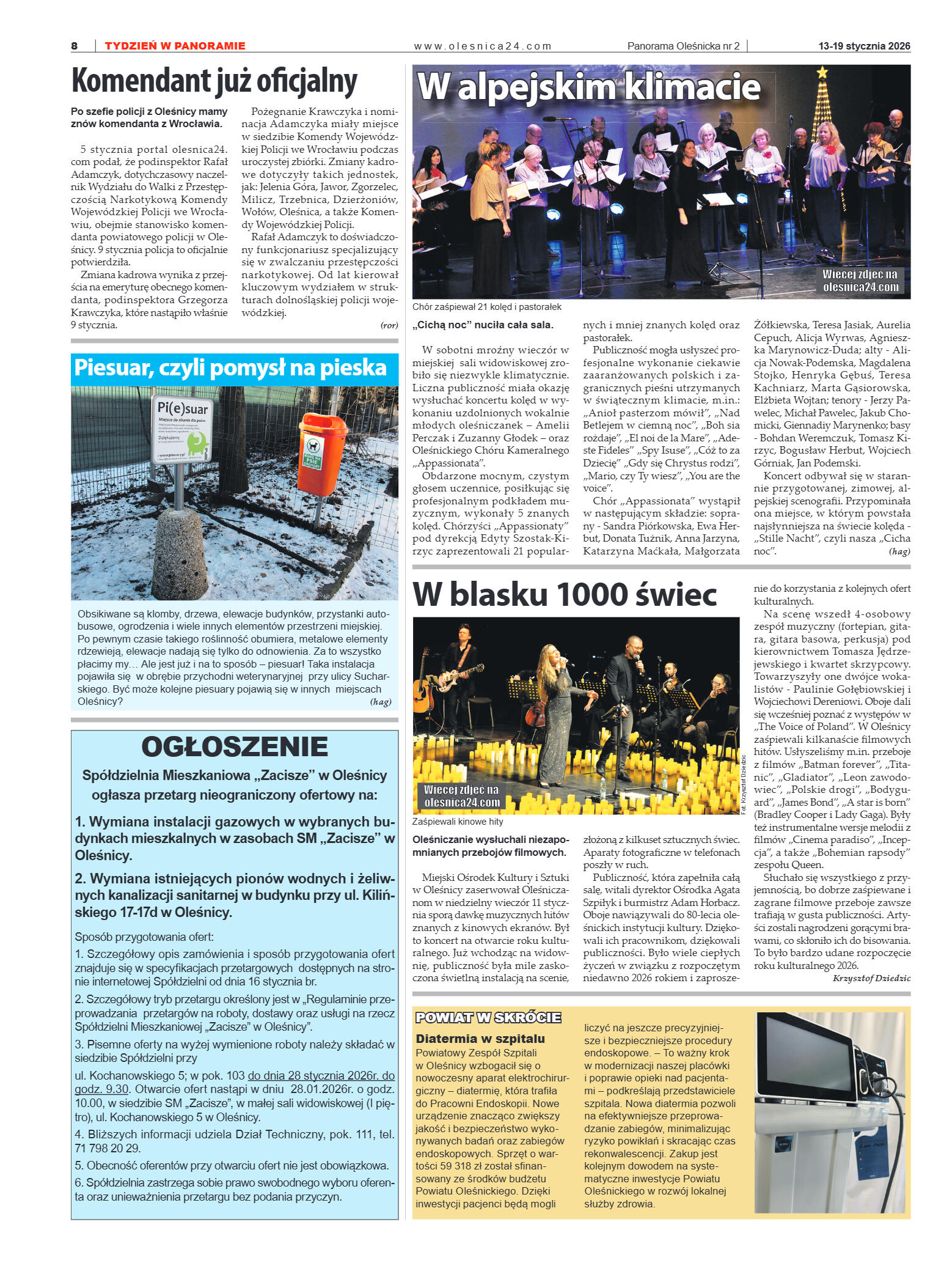 Panorama Oleśnicka nr 2 z 13 stycznia 2026 - strona 8